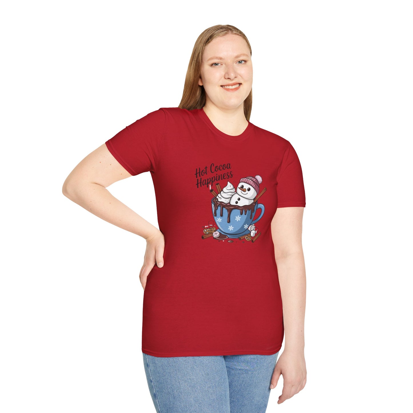 Hot Cocoa Happiness - Softstyle T-Shirt
