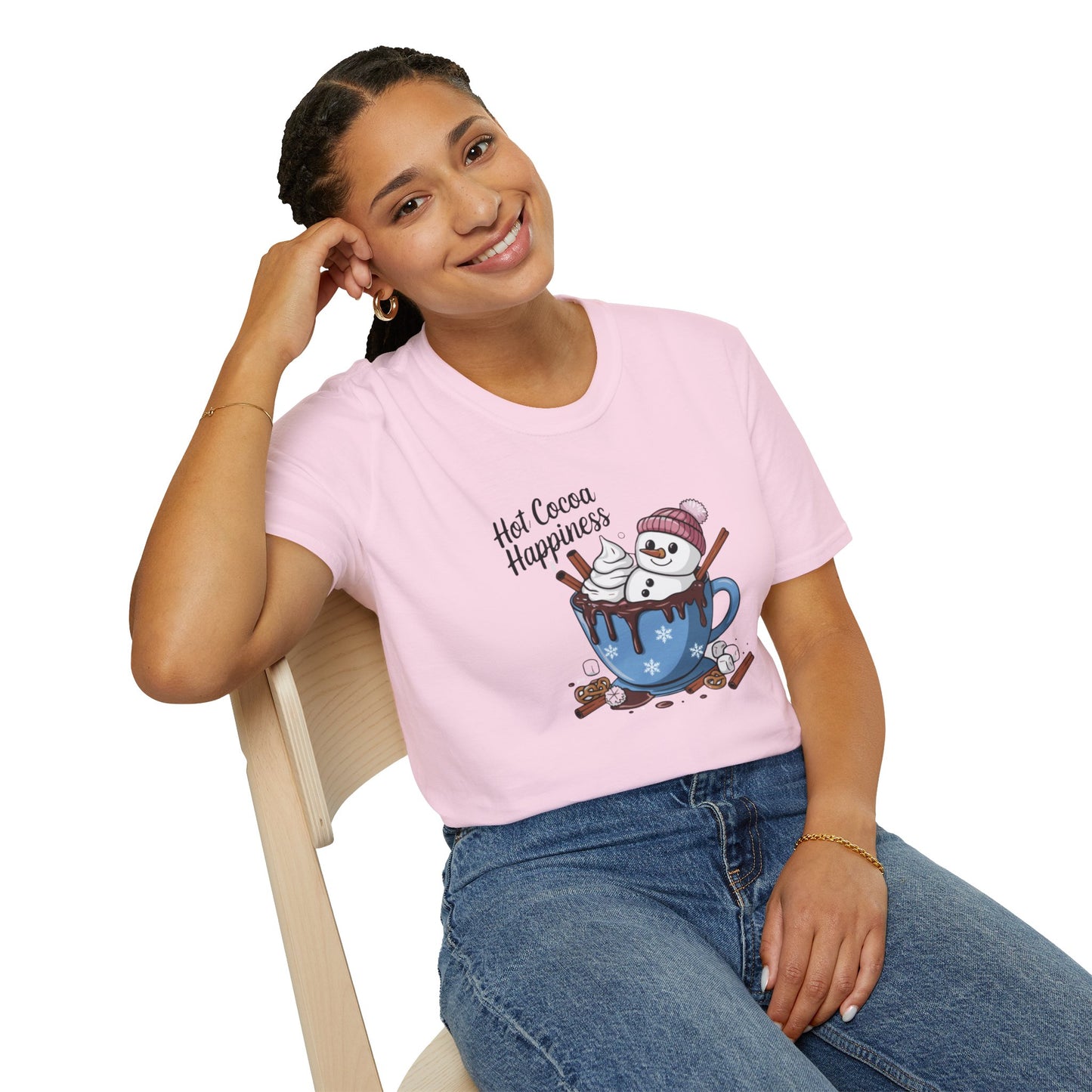 Hot Cocoa Happiness - Softstyle T-Shirt