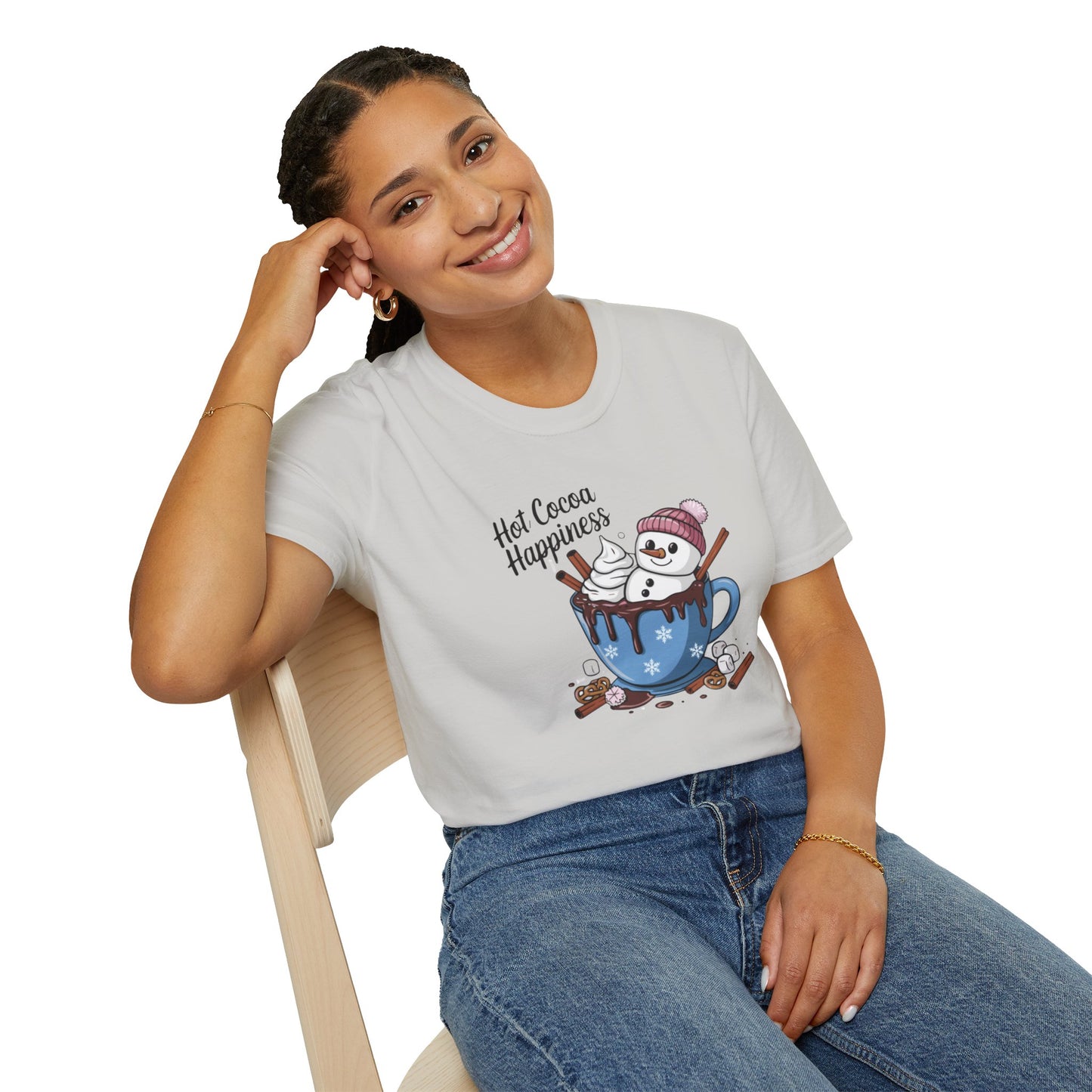 Hot Cocoa Happiness - Softstyle T-Shirt