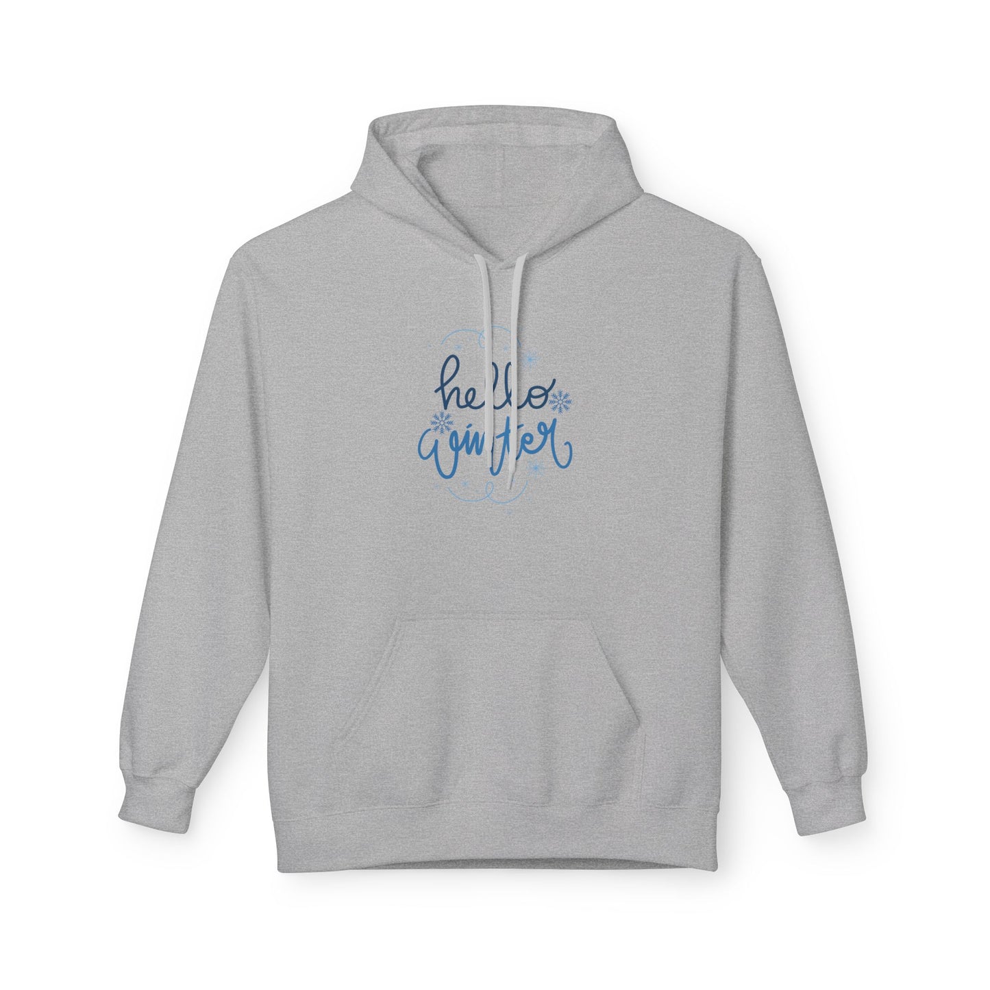 Hello Winter - Midweight Softstyle Fleece Hoodie