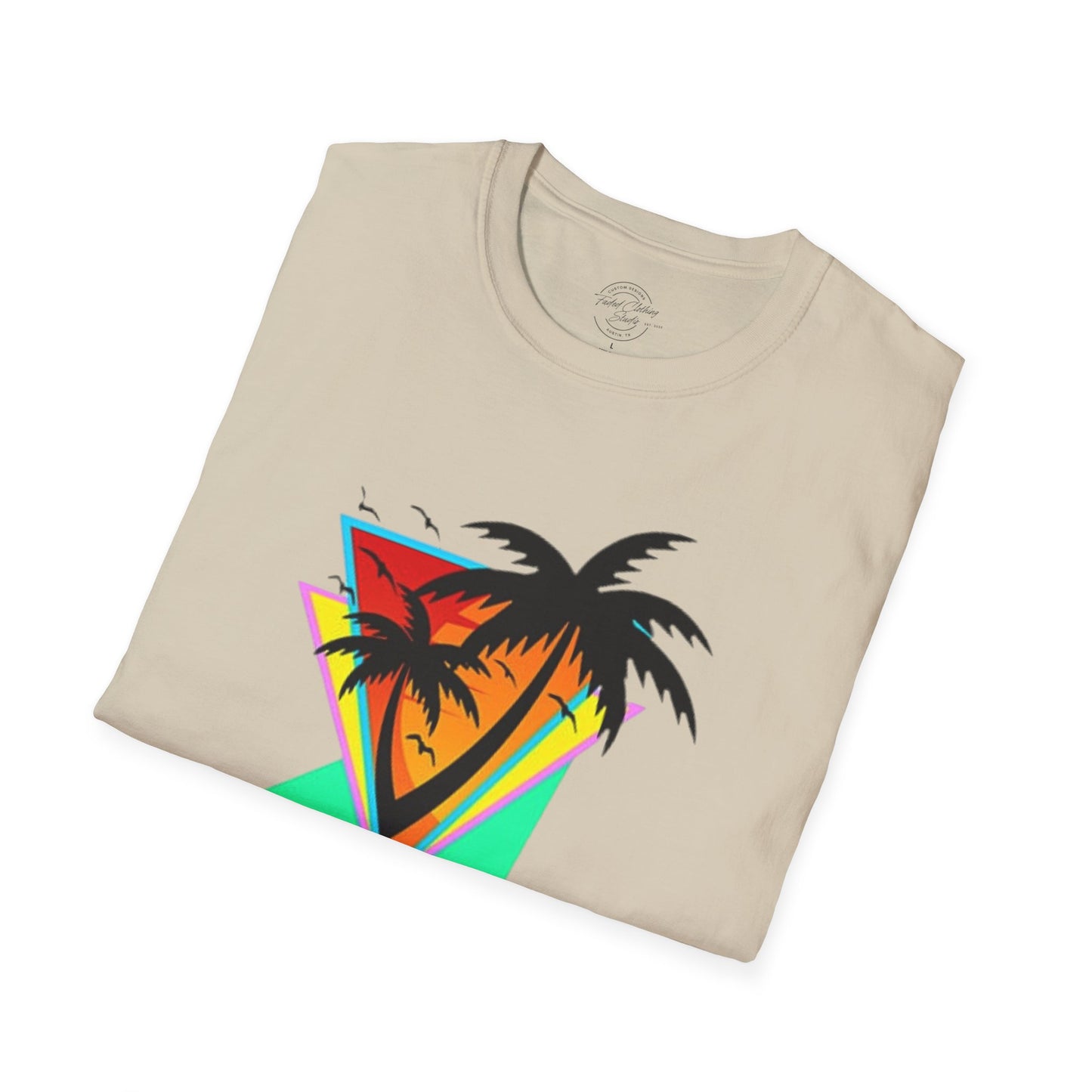 Retro Palms - Softstyle T-Shirt