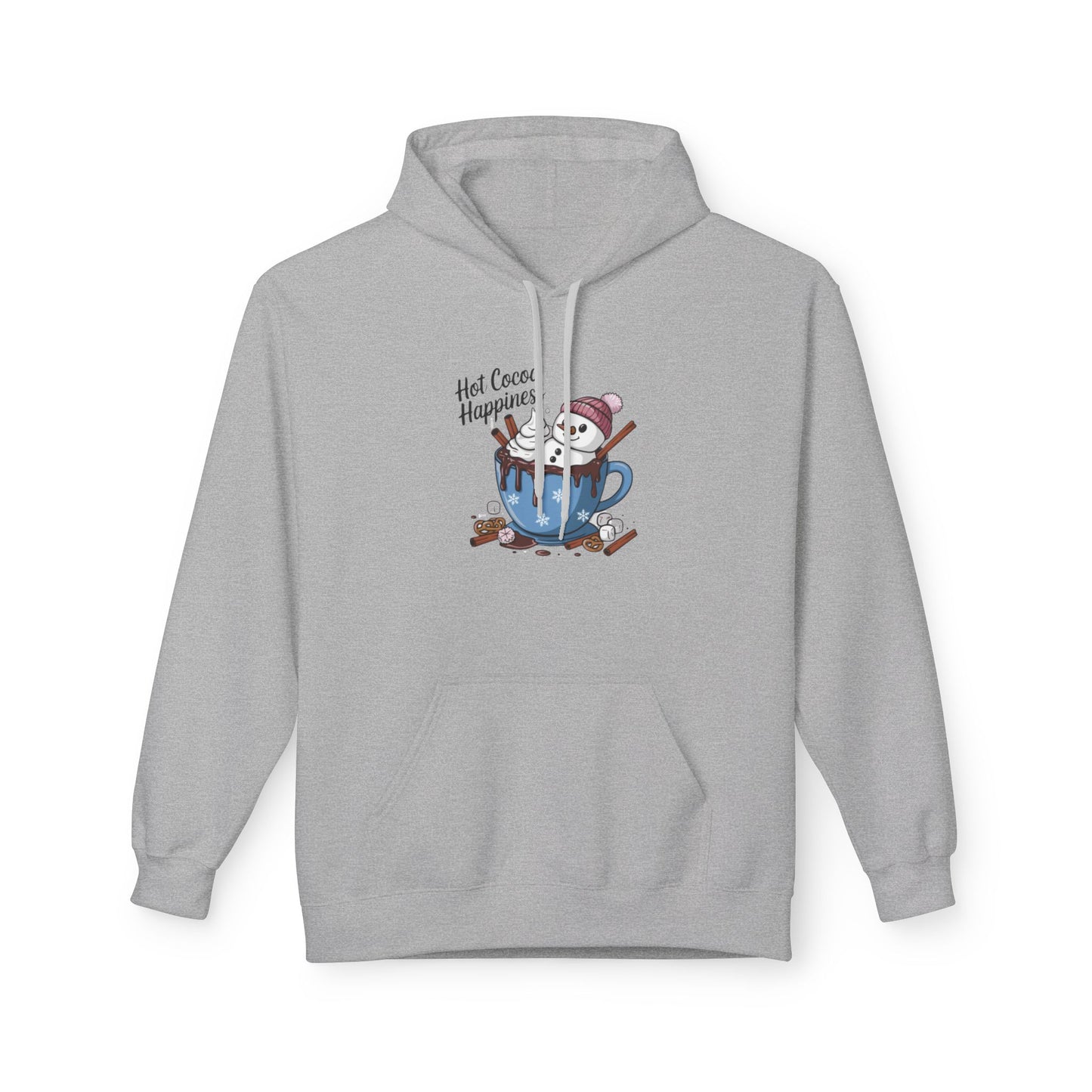 Hot Cocoa Happiness - Midweight Softstyle Fleece Hoodie