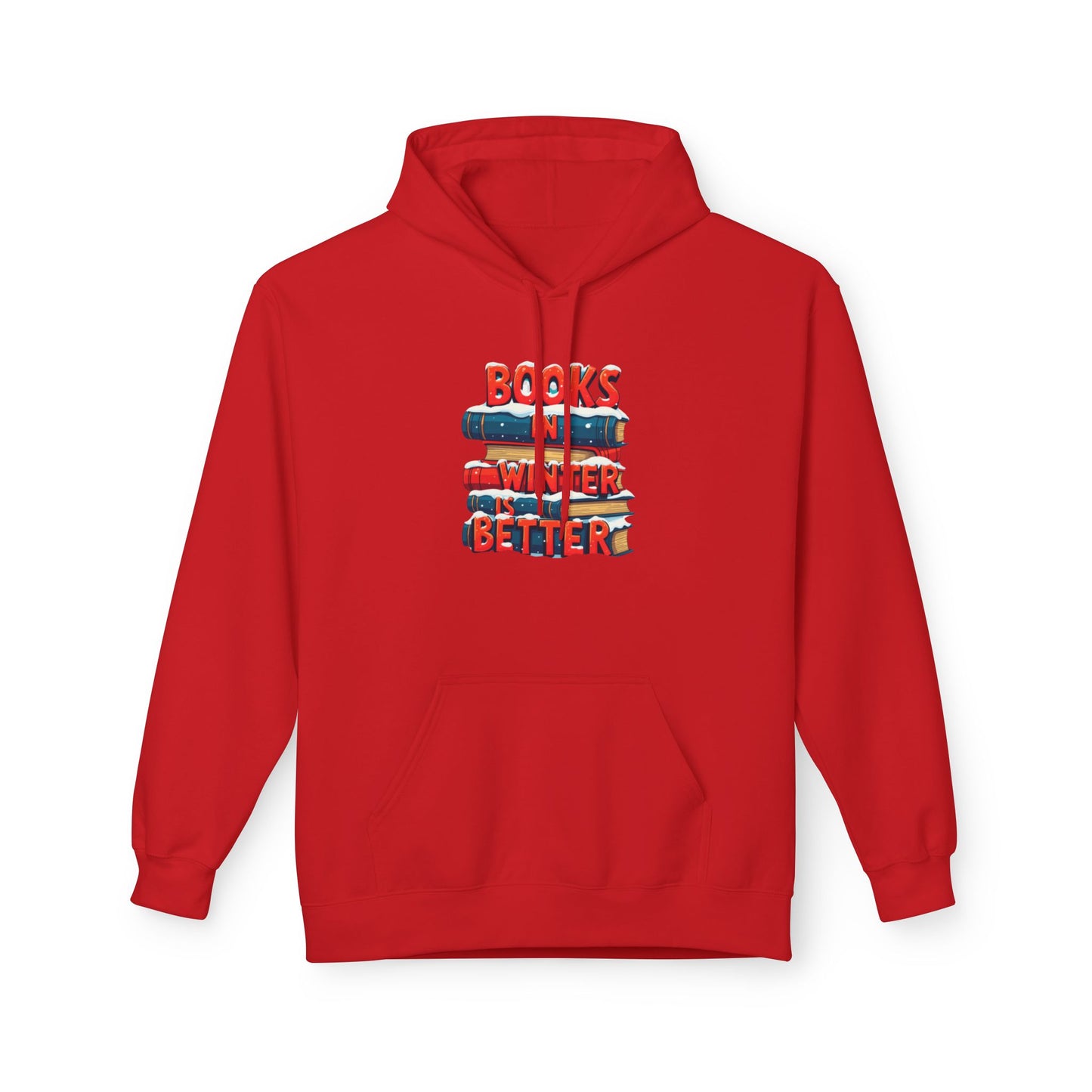 Book in Winter - Midweight Softstyle Fleece Hoodie