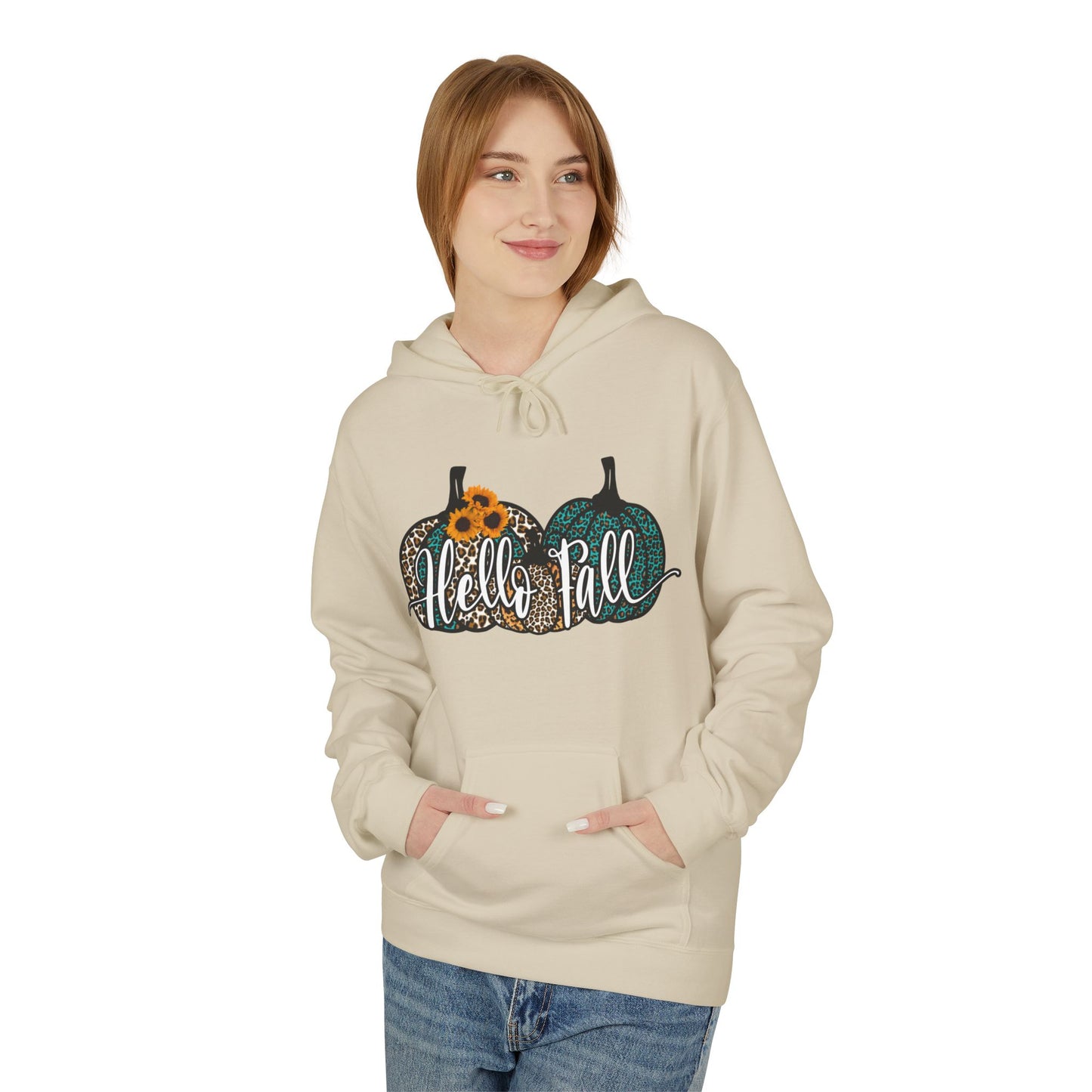 Hello Fall - Midweight Softstyle Fleece Hoodie