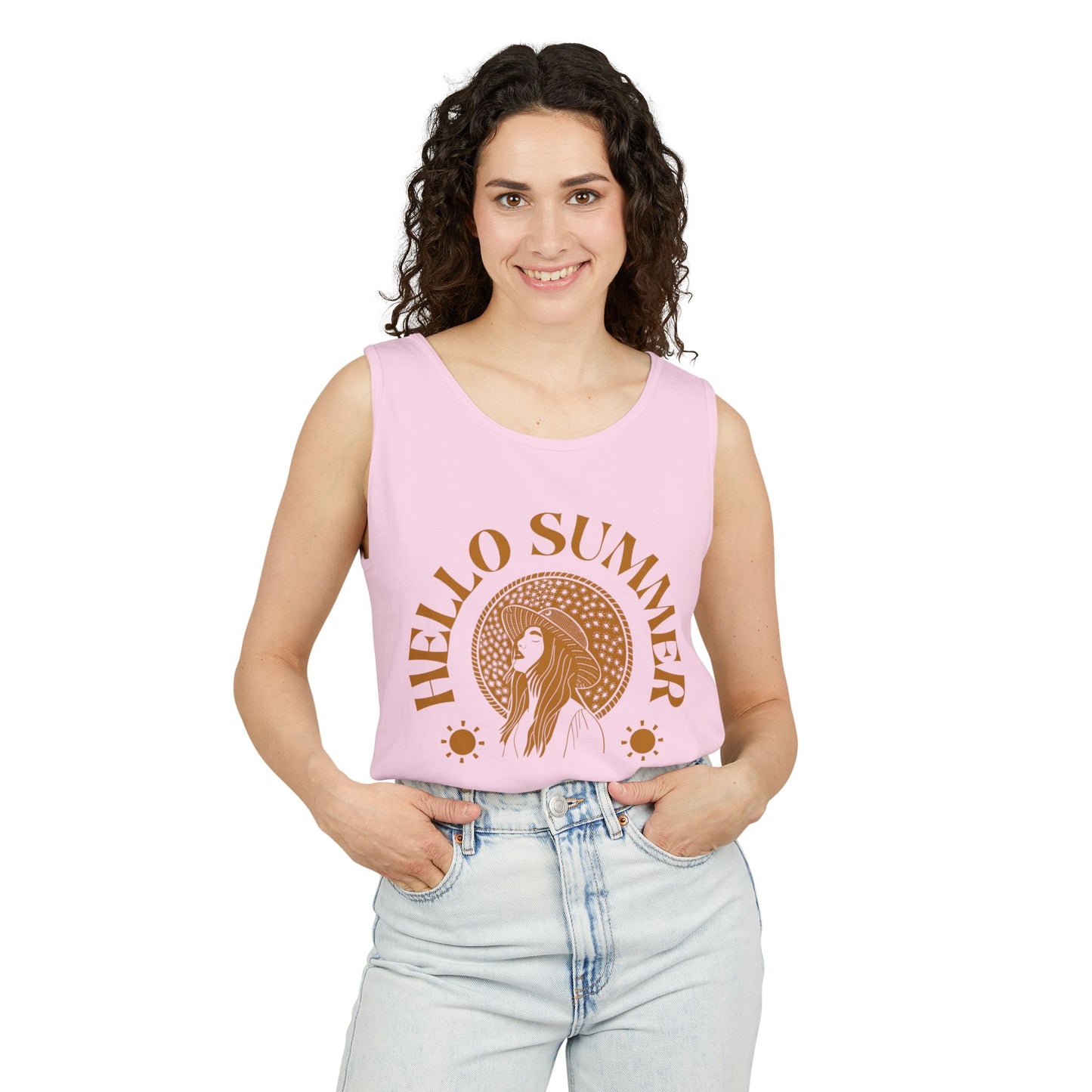 Hello Summer - Garment-Dyed Tank Top