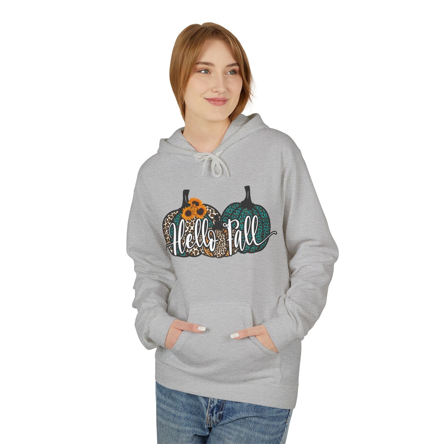 Hello Fall - Midweight Softstyle Fleece Hoodie