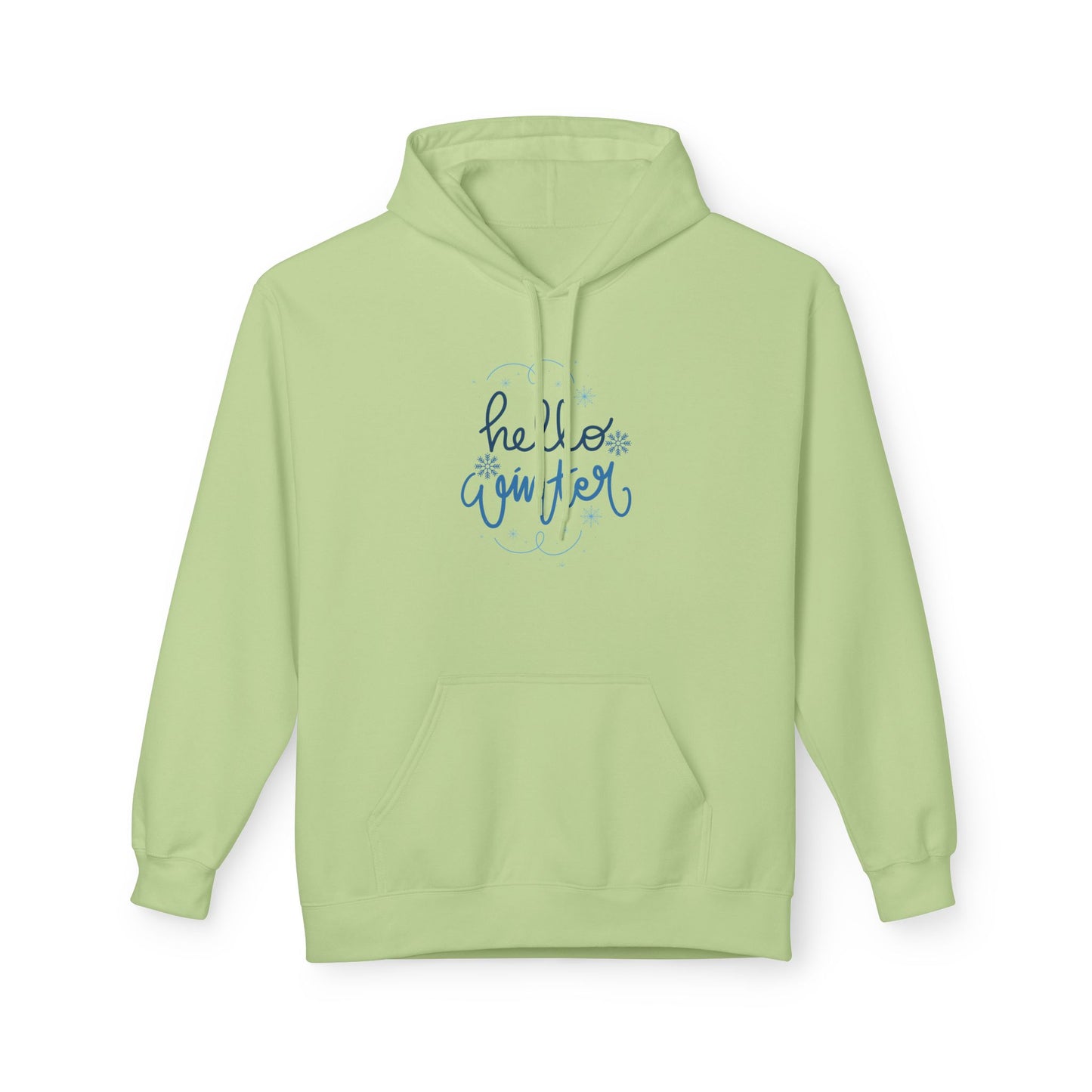 Hello Winter - Midweight Softstyle Fleece Hoodie