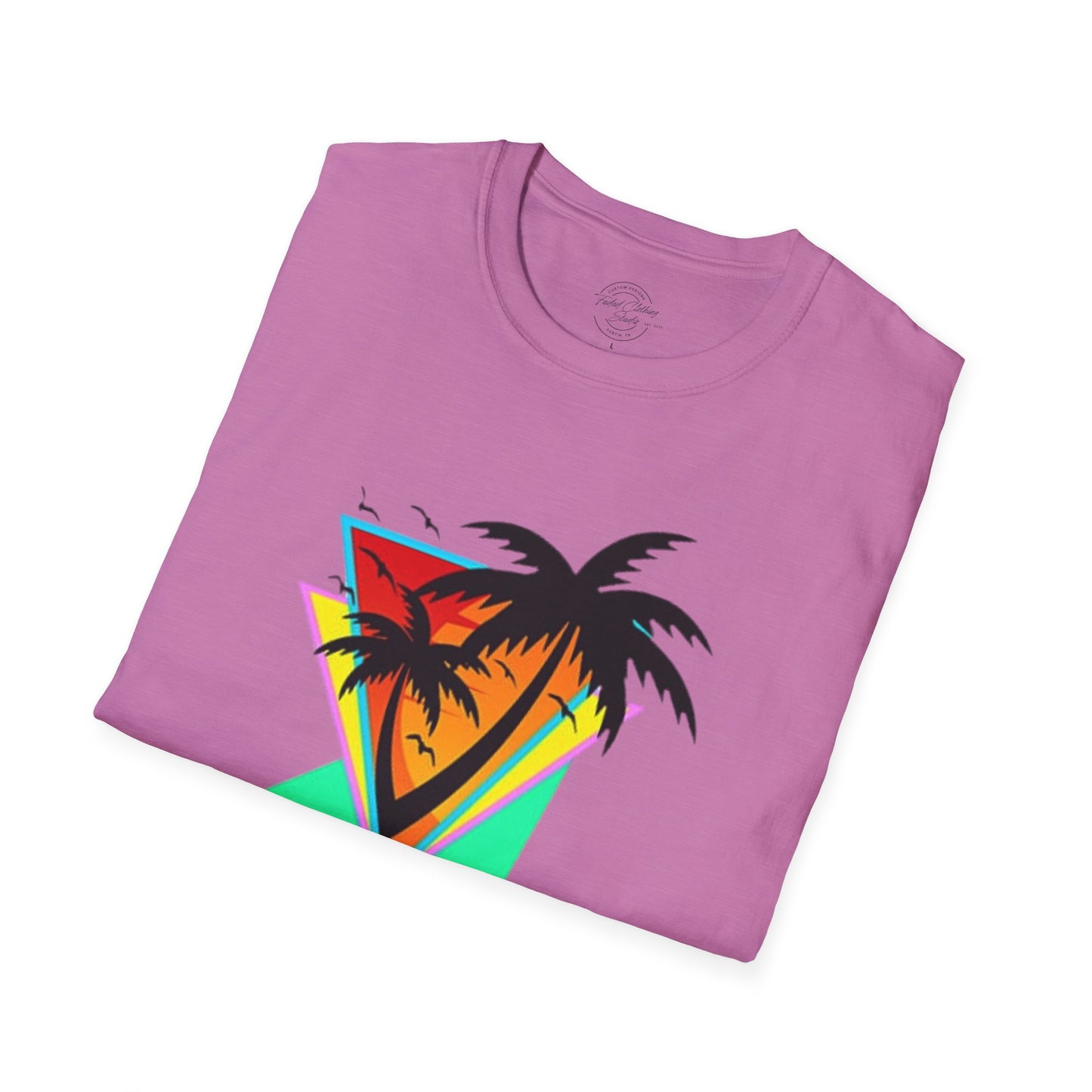 Retro Palms - Softstyle T-Shirt