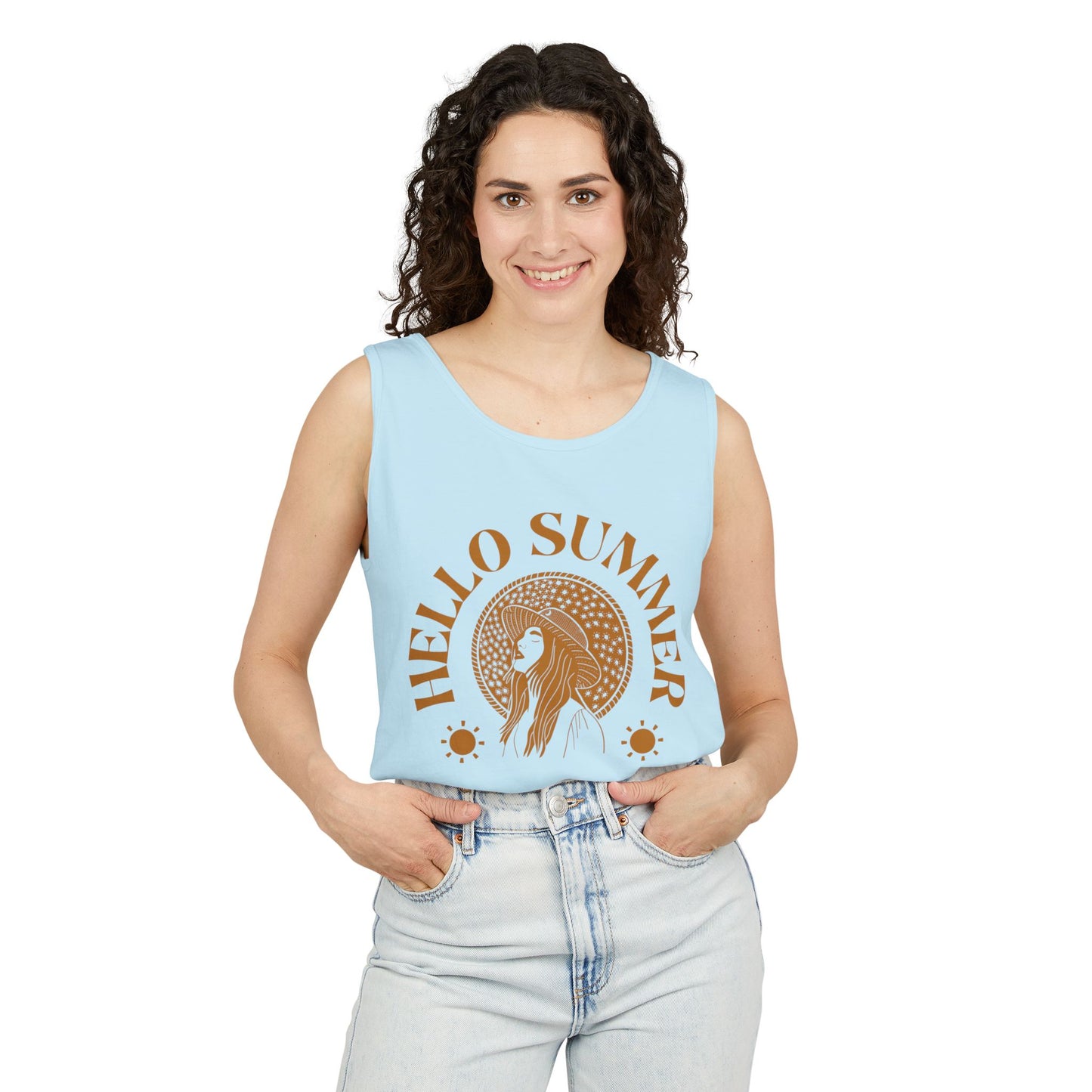 Hello Summer - Garment-Dyed Tank Top