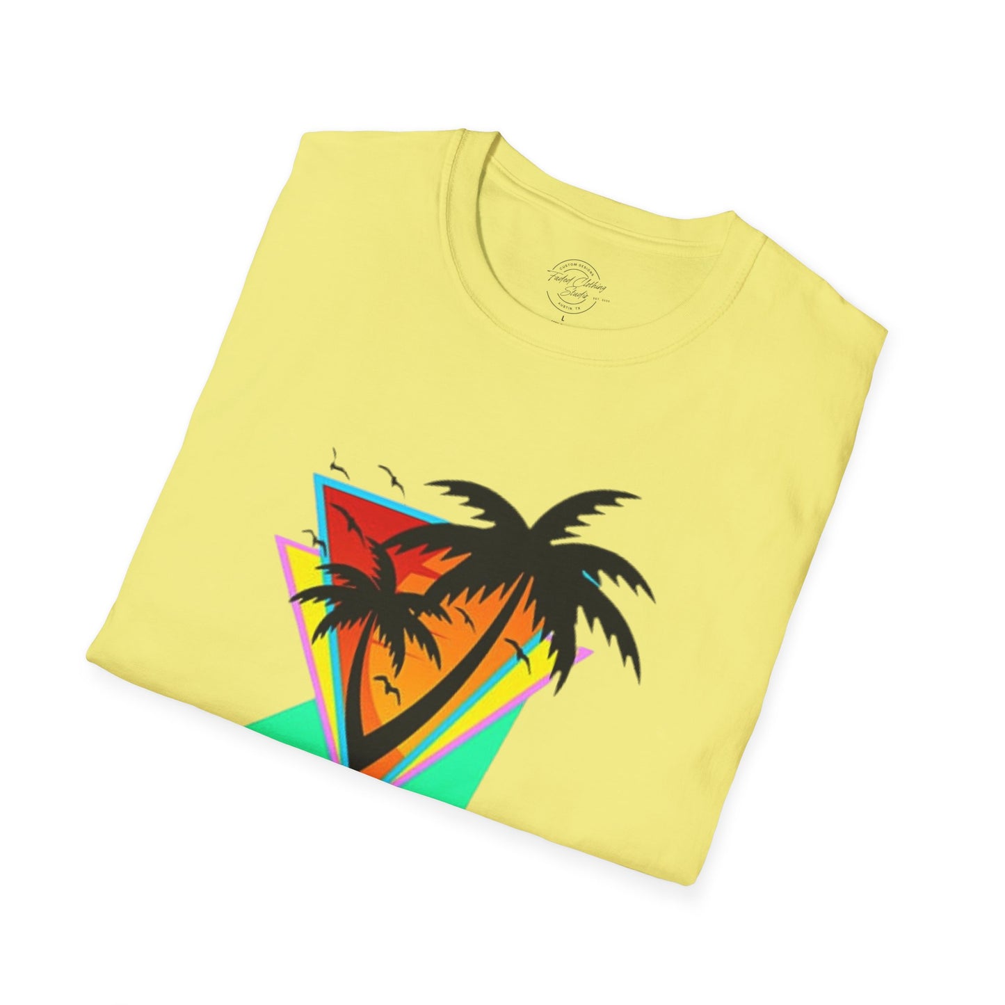Retro Palms - Softstyle T-Shirt