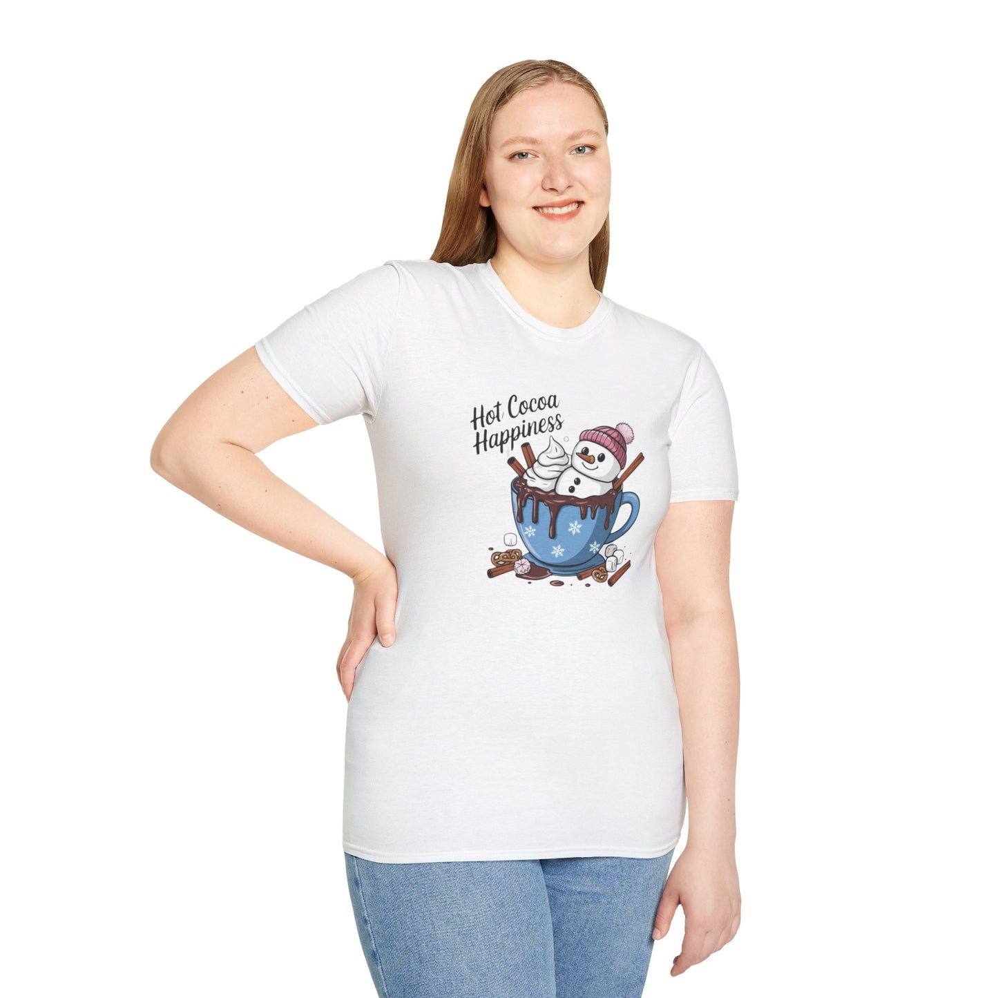 Hot Cocoa Happiness - Softstyle T-Shirt