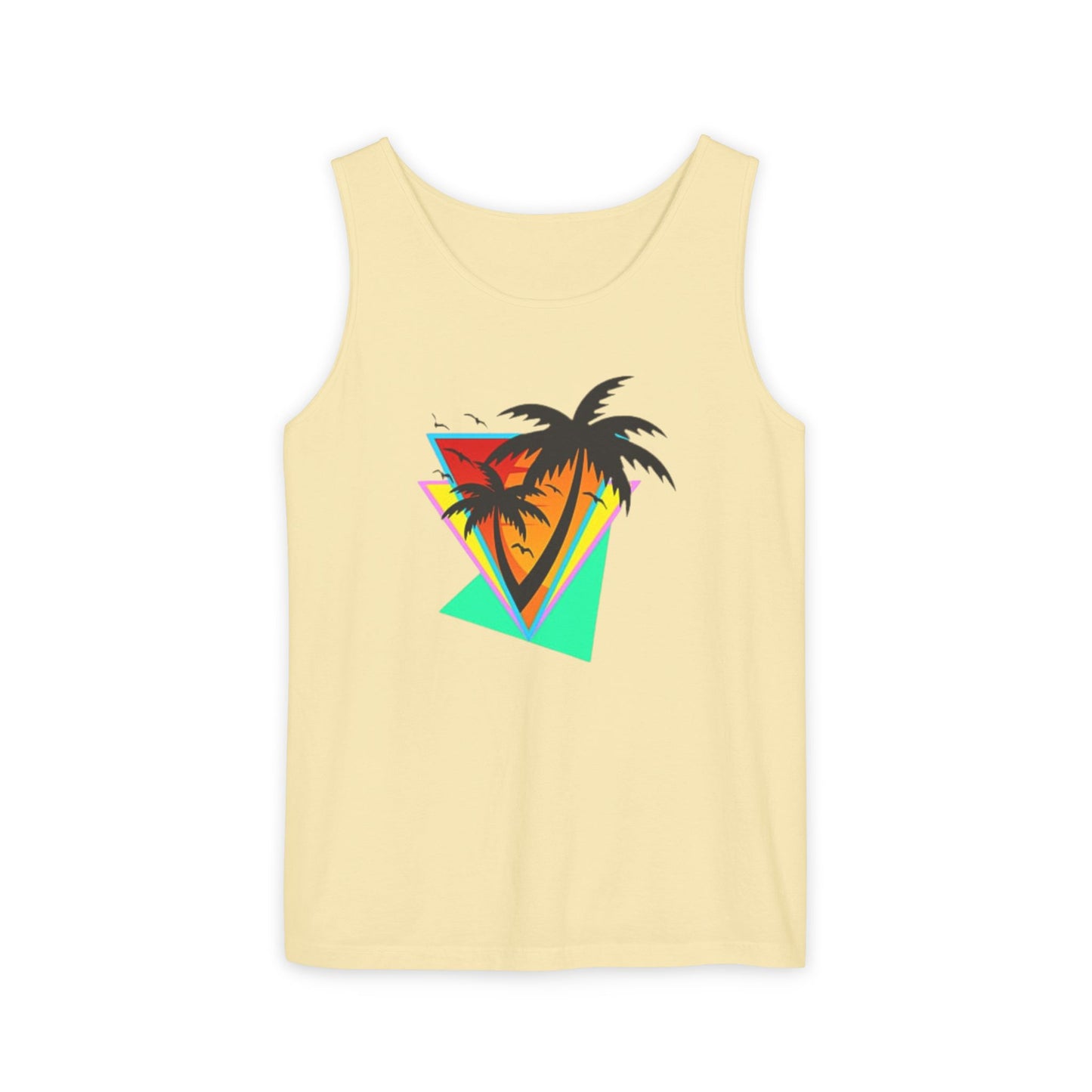Retro Palms - Garment-Dyed Tank Top