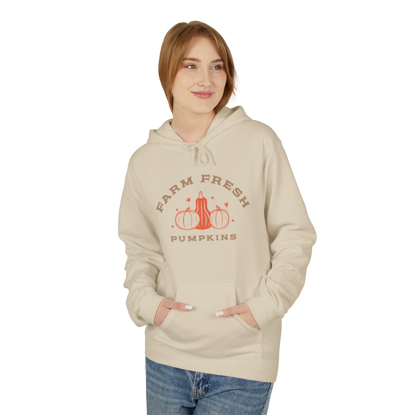 Farm Fresh Pumpkins - Midweight Softstyle Fleece Hoodie