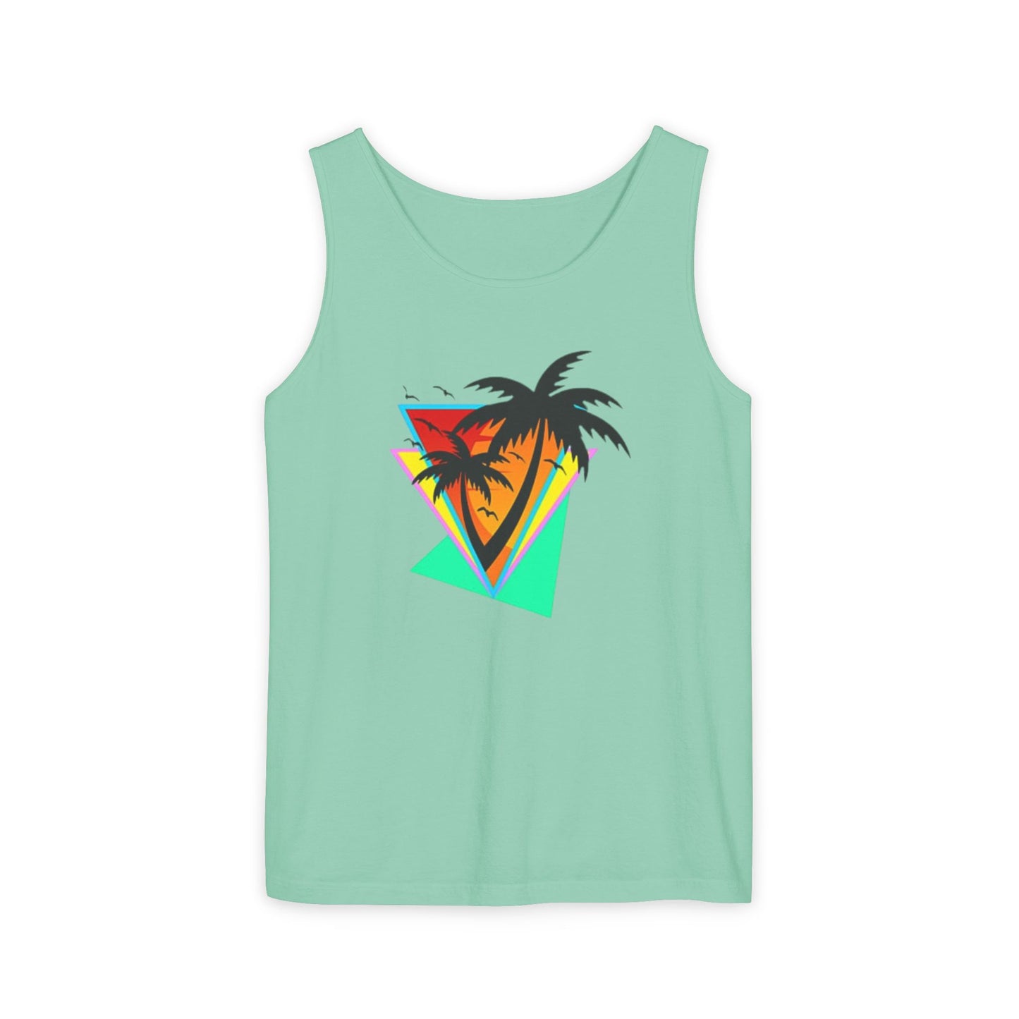 Retro Palms - Garment-Dyed Tank Top