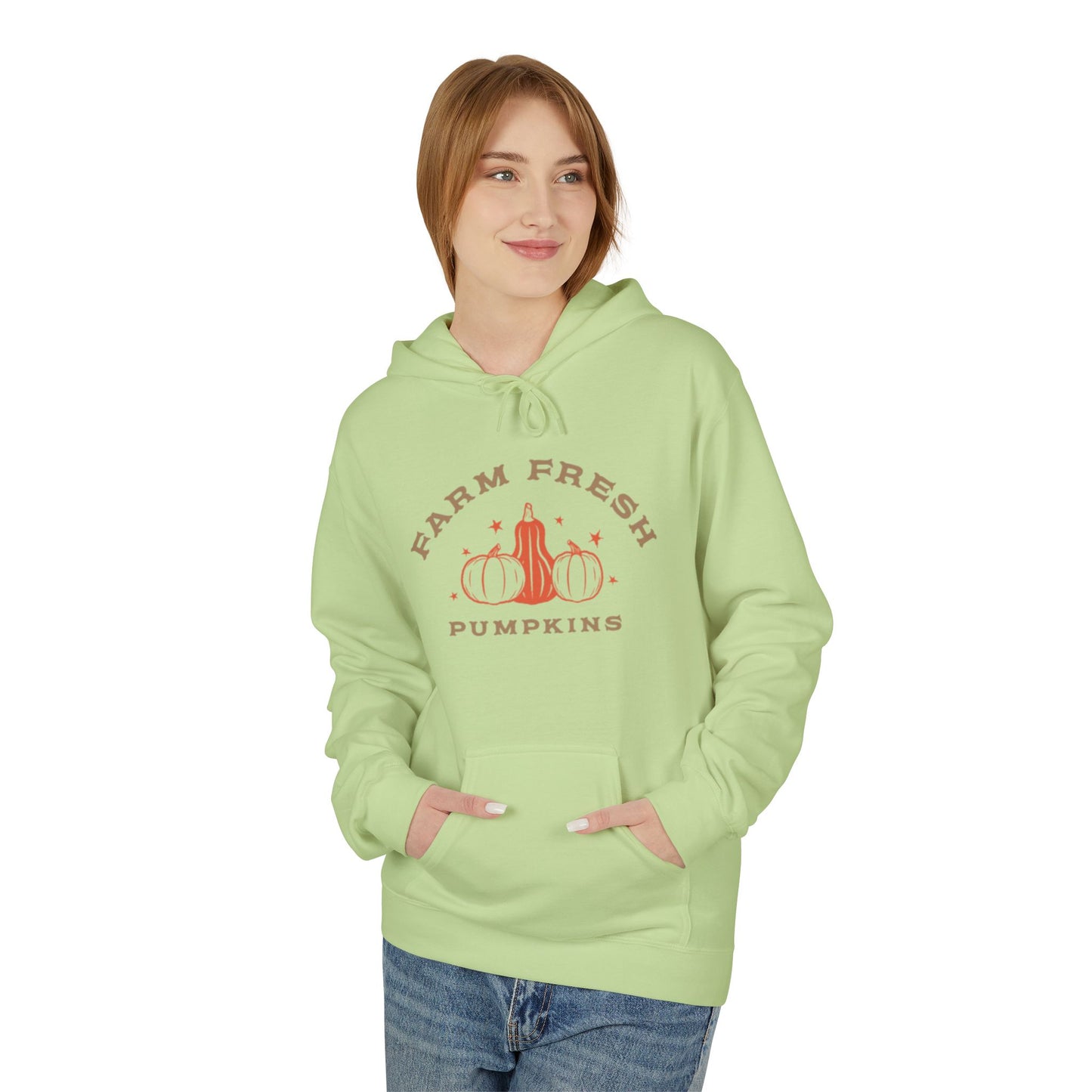 Farm Fresh Pumpkins - Midweight Softstyle Fleece Hoodie