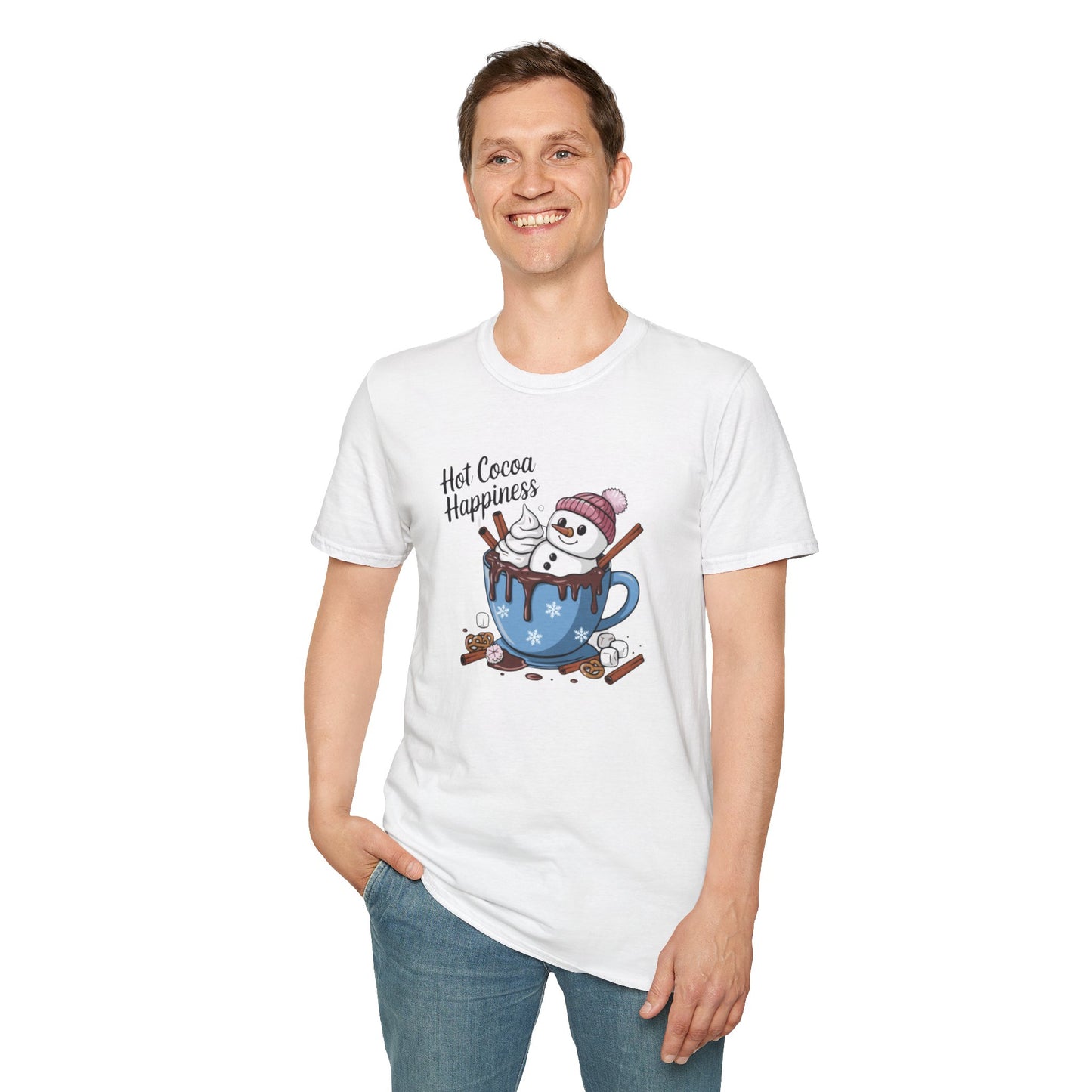 Hot Cocoa Happiness - Softstyle T-Shirt