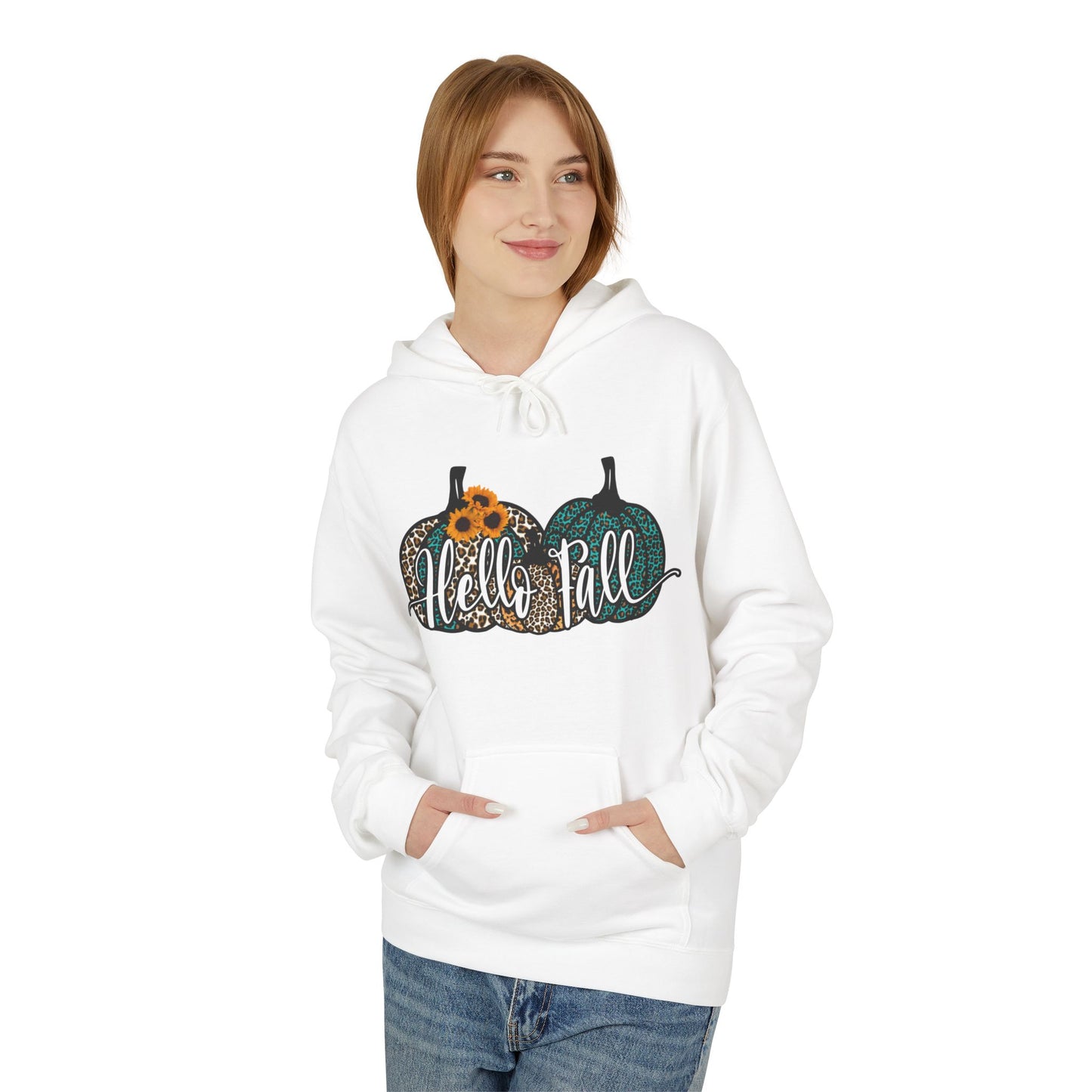 Hello Fall - Midweight Softstyle Fleece Hoodie