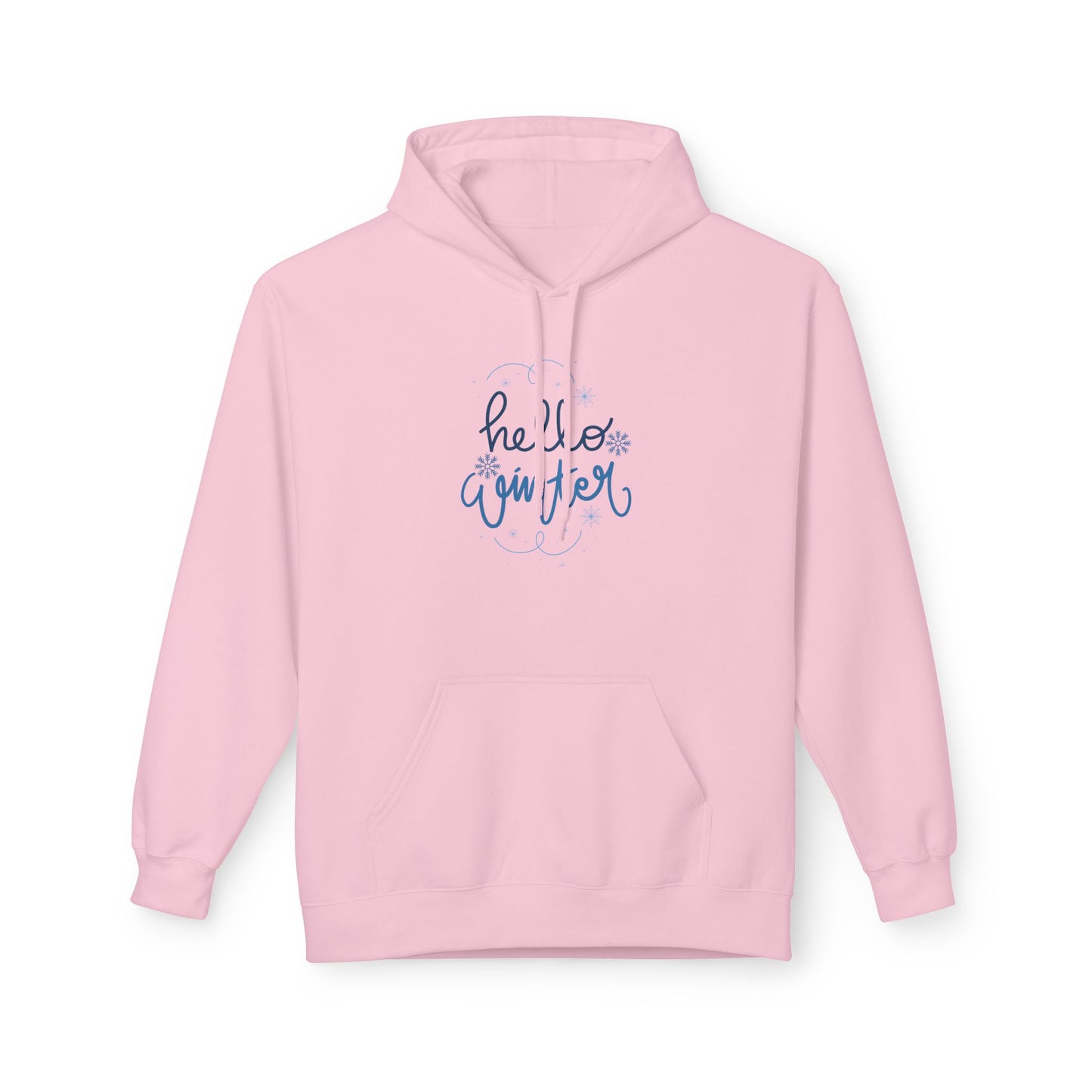 Hello Winter - Midweight Softstyle Fleece Hoodie
