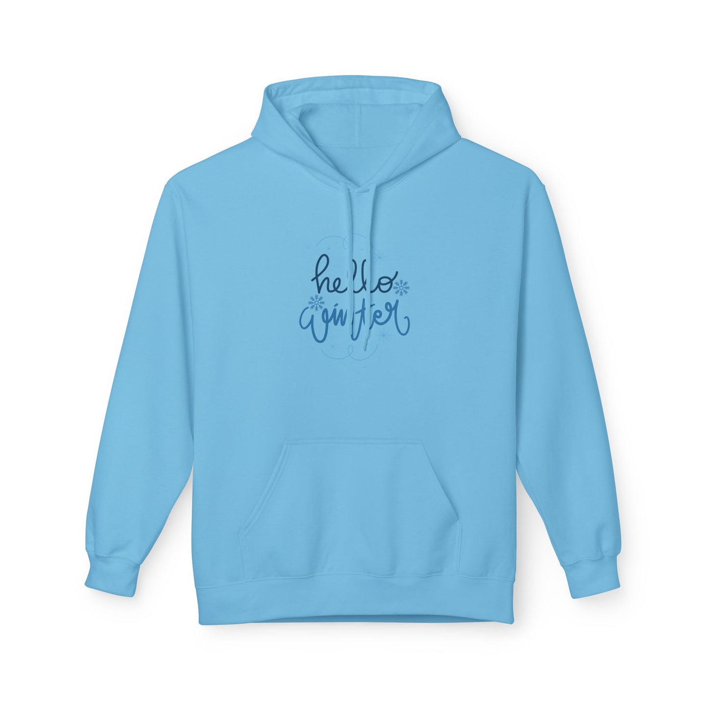 Hello Winter - Midweight Softstyle Fleece Hoodie