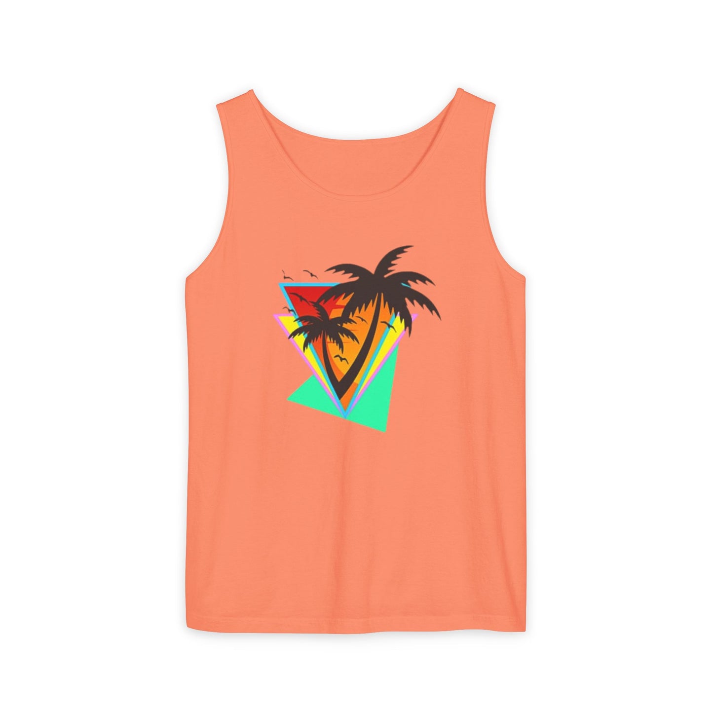 Retro Palms - Garment-Dyed Tank Top
