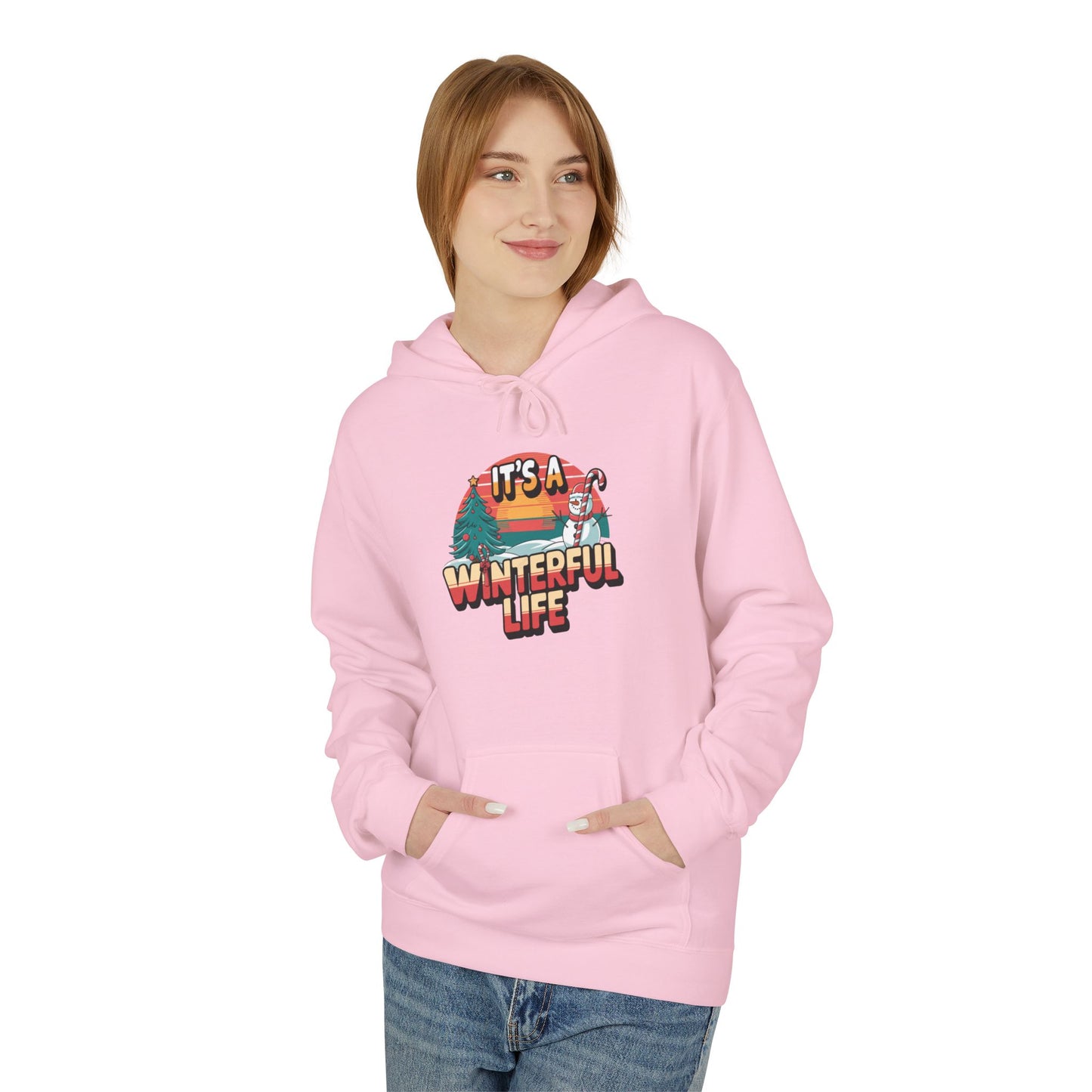 Winterful Life - Midweight Softstyle Fleece Hoodie