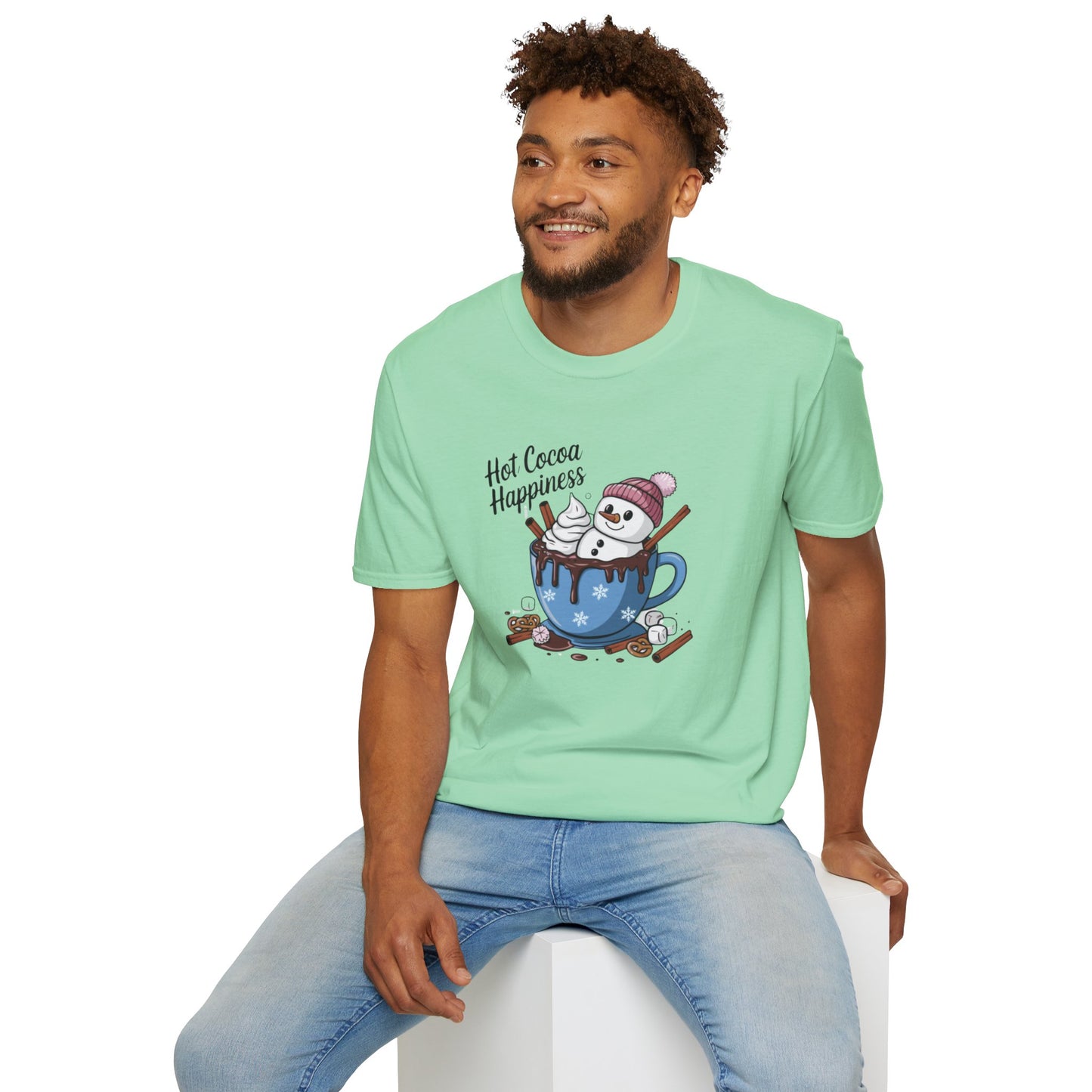 Hot Cocoa Happiness - Softstyle T-Shirt