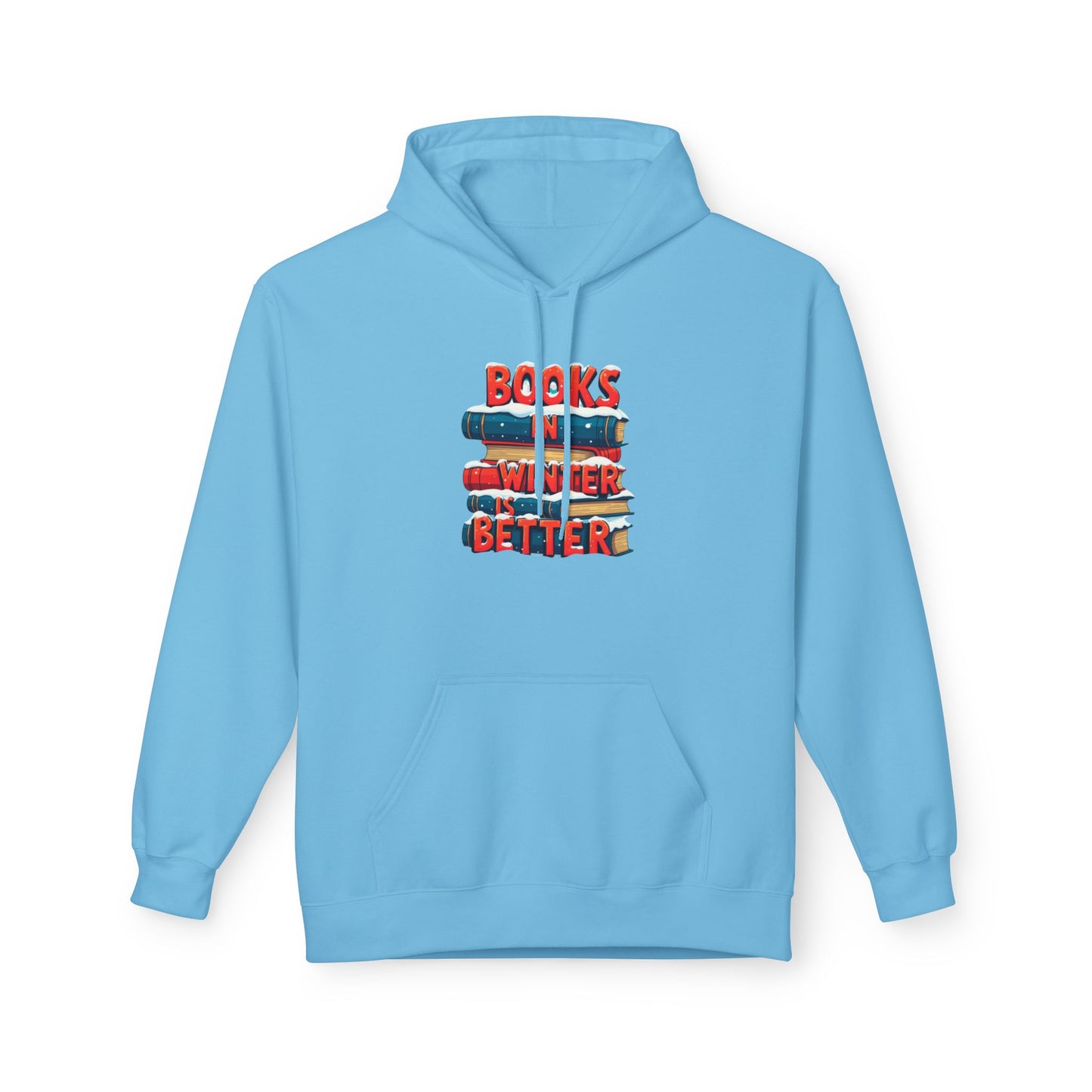 Book in Winter - Midweight Softstyle Fleece Hoodie