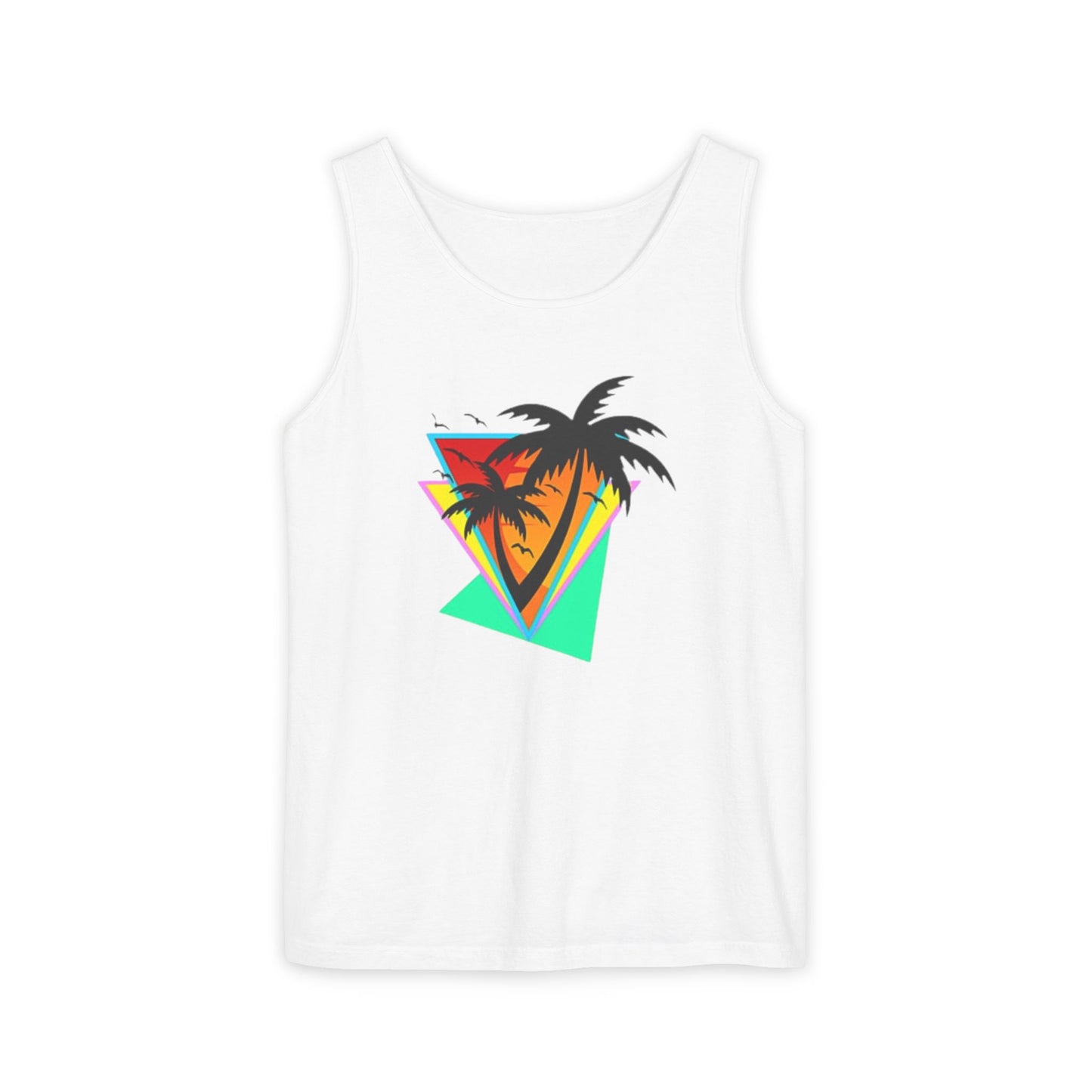 Retro Palms - Garment-Dyed Tank Top