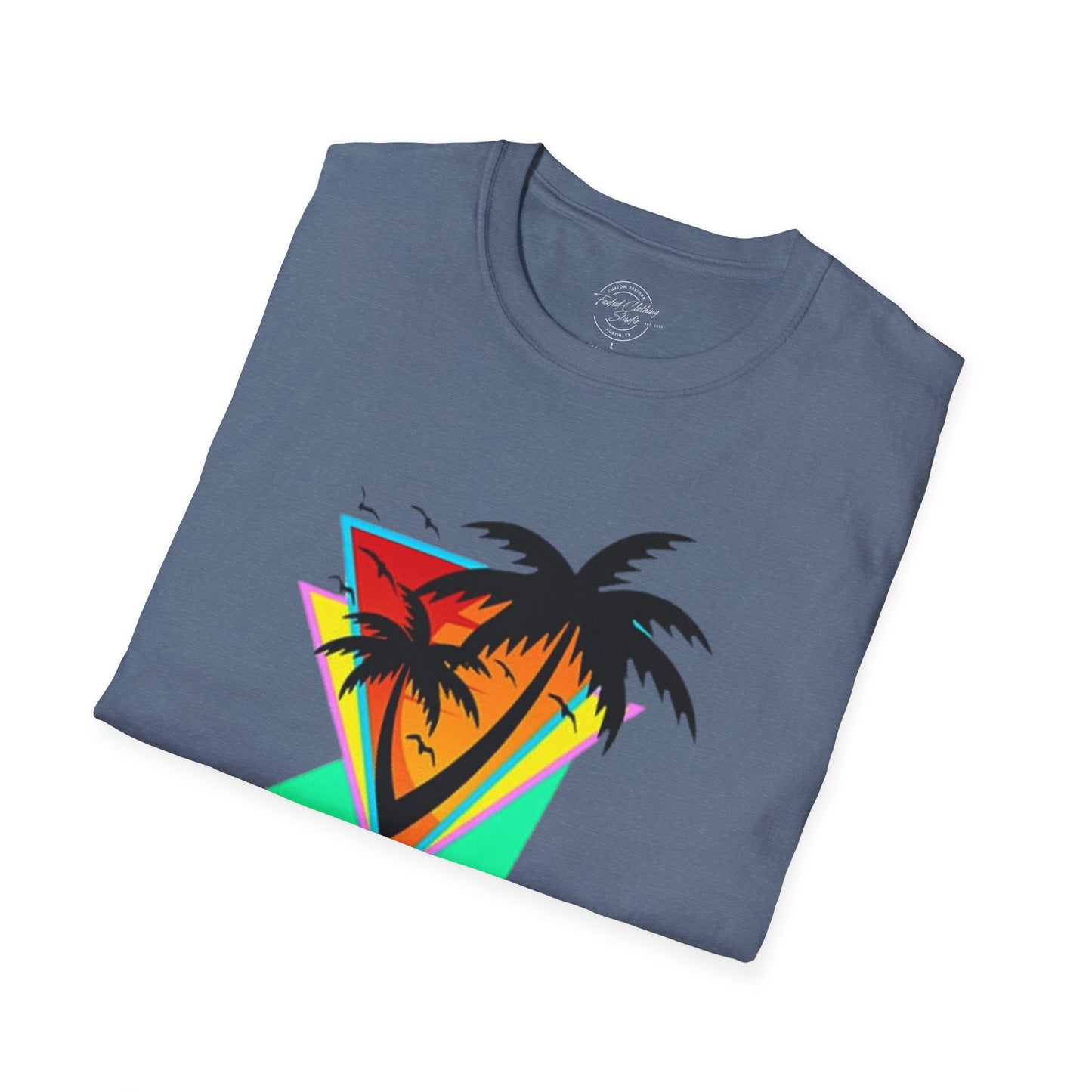 Retro Palms - Softstyle T-Shirt