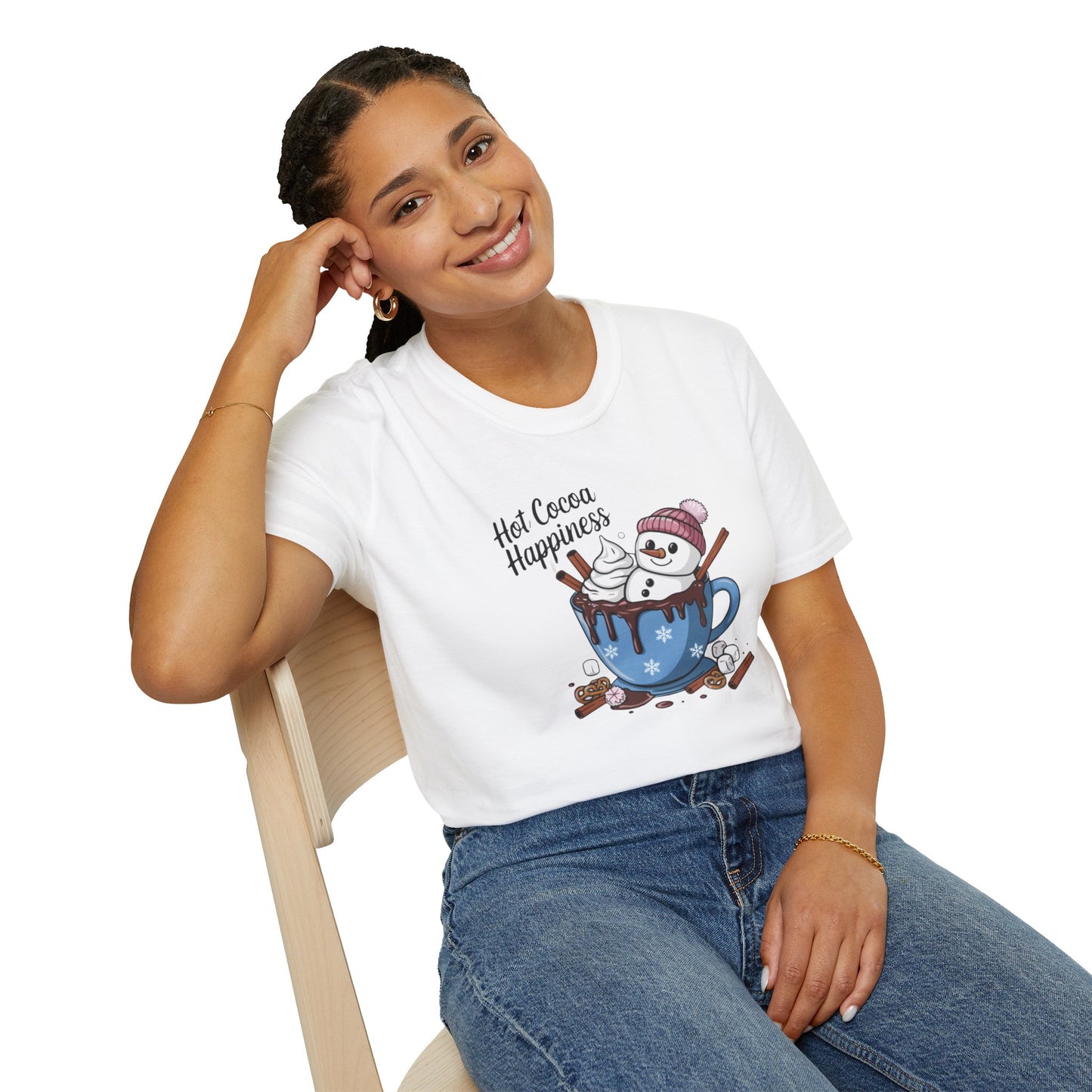 Hot Cocoa Happiness - Softstyle T-Shirt