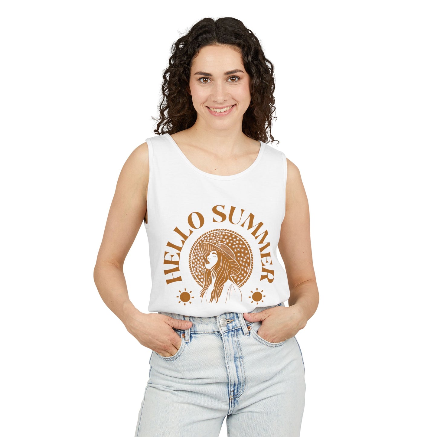 Hello Summer - Garment-Dyed Tank Top