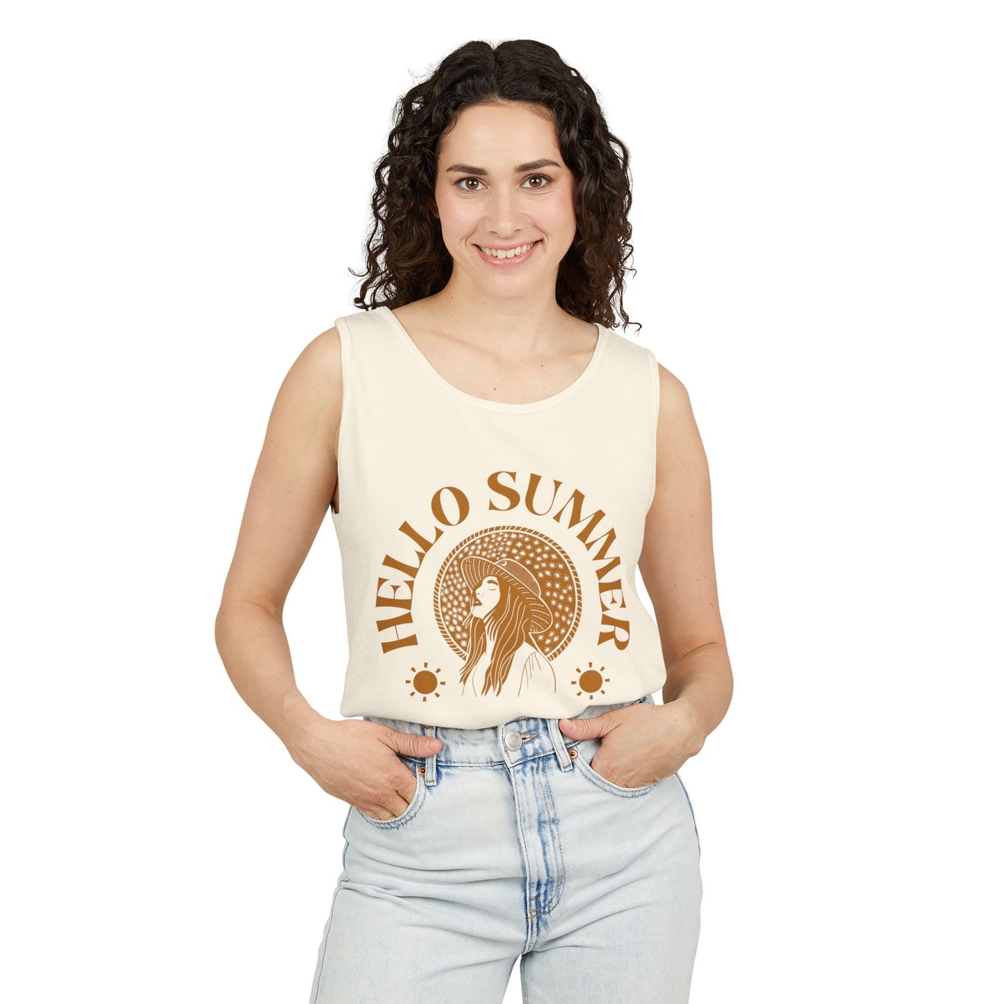 Hello Summer - Garment-Dyed Tank Top
