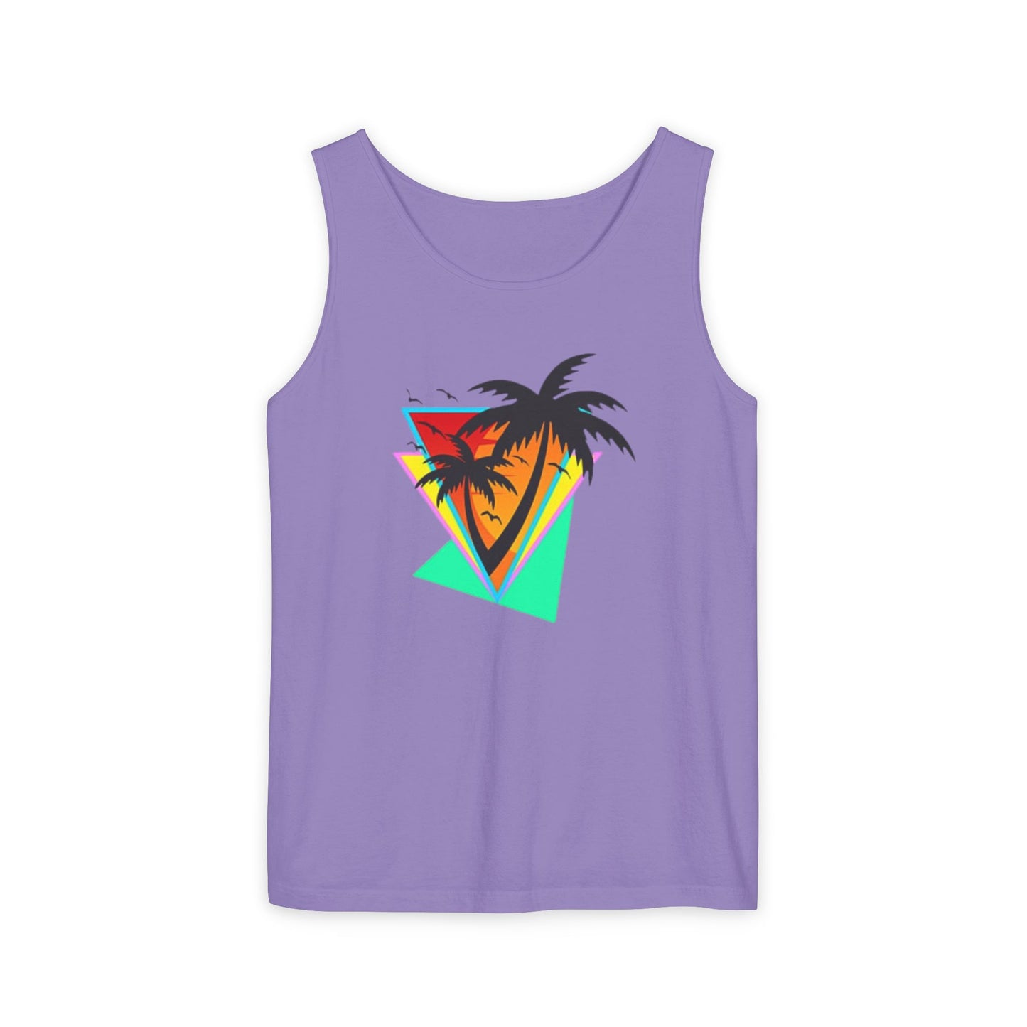 Retro Palms - Garment-Dyed Tank Top