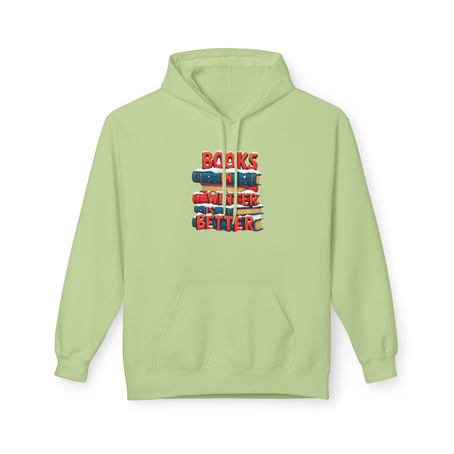 Book in Winter - Midweight Softstyle Fleece Hoodie