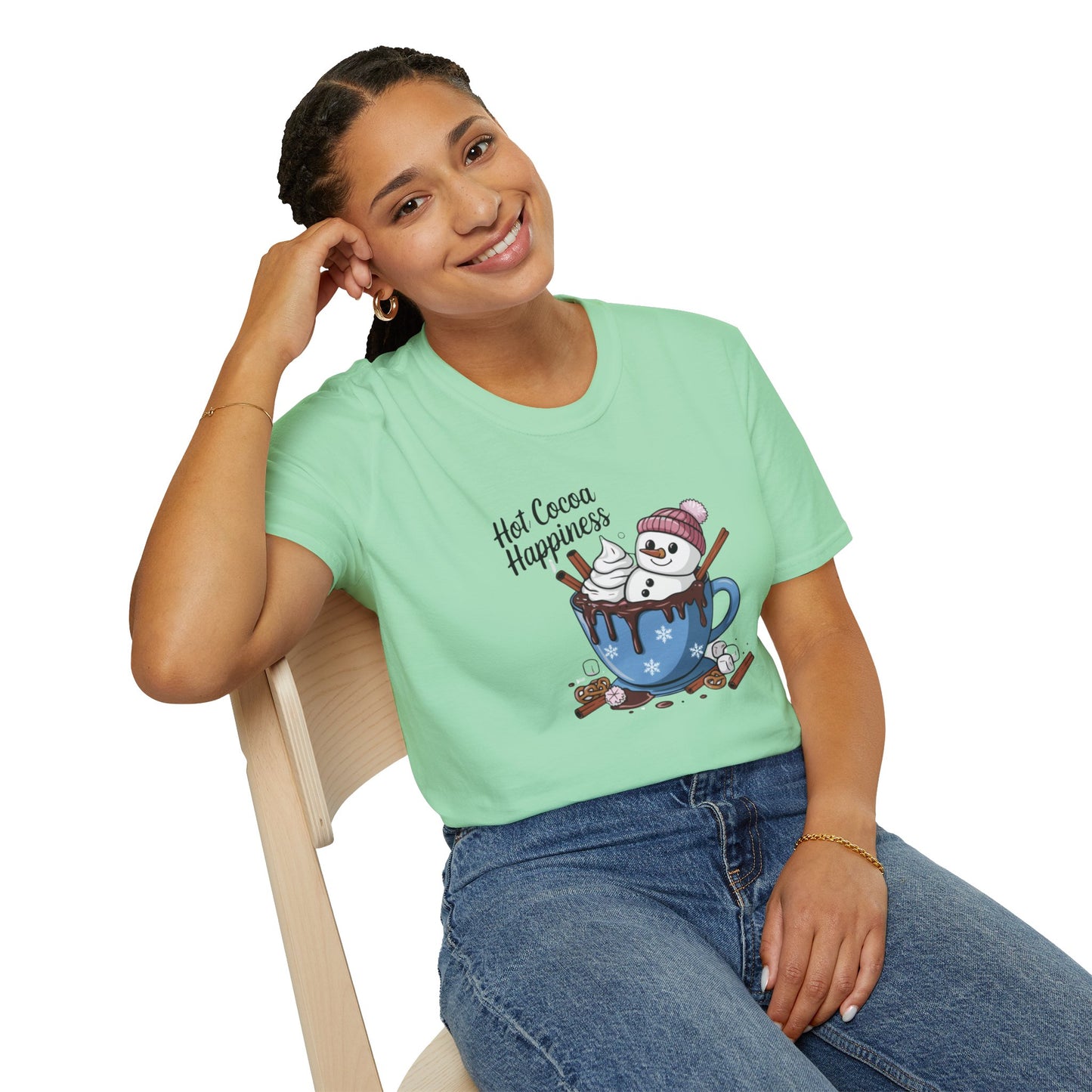 Hot Cocoa Happiness - Softstyle T-Shirt