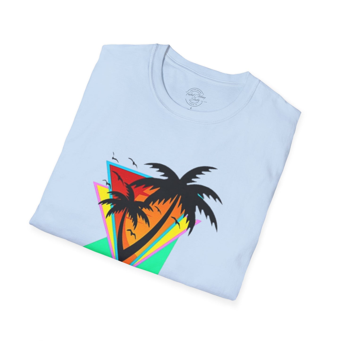 Retro Palms - Softstyle T-Shirt