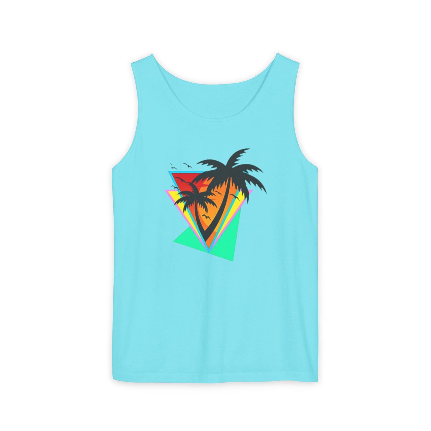 Retro Palms - Garment-Dyed Tank Top