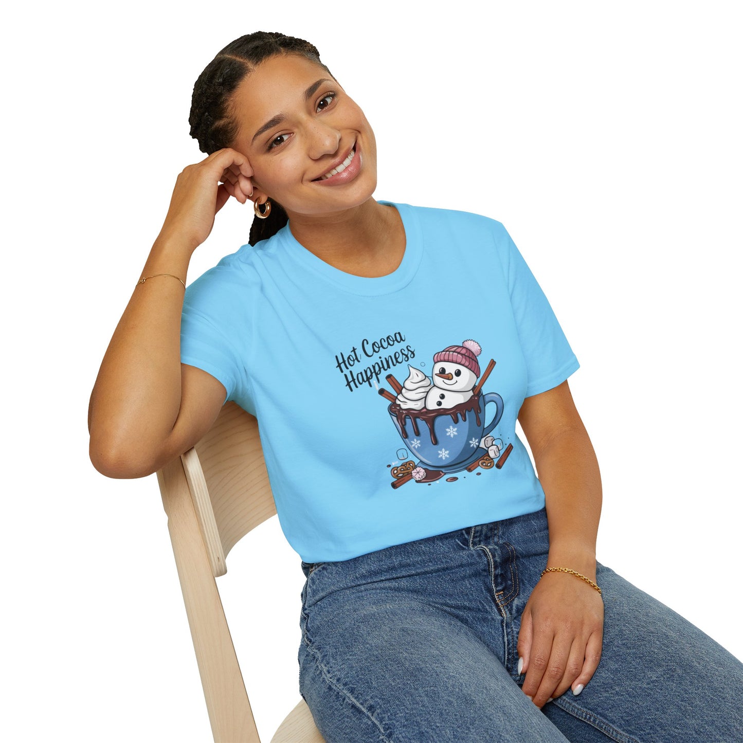 Hot Cocoa Happiness - Softstyle T-Shirt