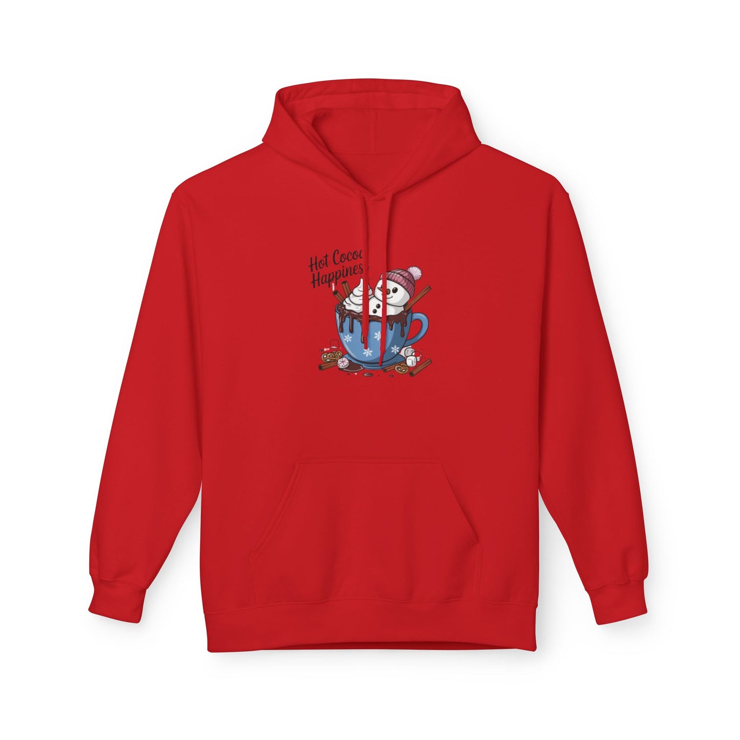 Hot Cocoa Happiness - Midweight Softstyle Fleece Hoodie