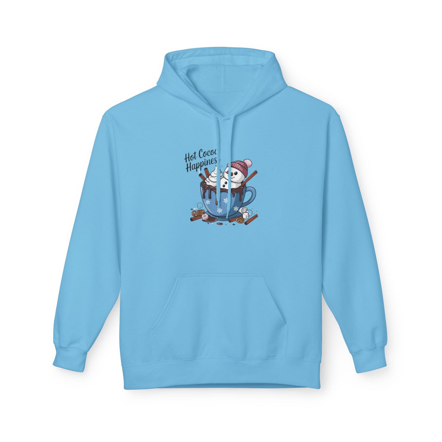 Hot Cocoa Happiness - Midweight Softstyle Fleece Hoodie