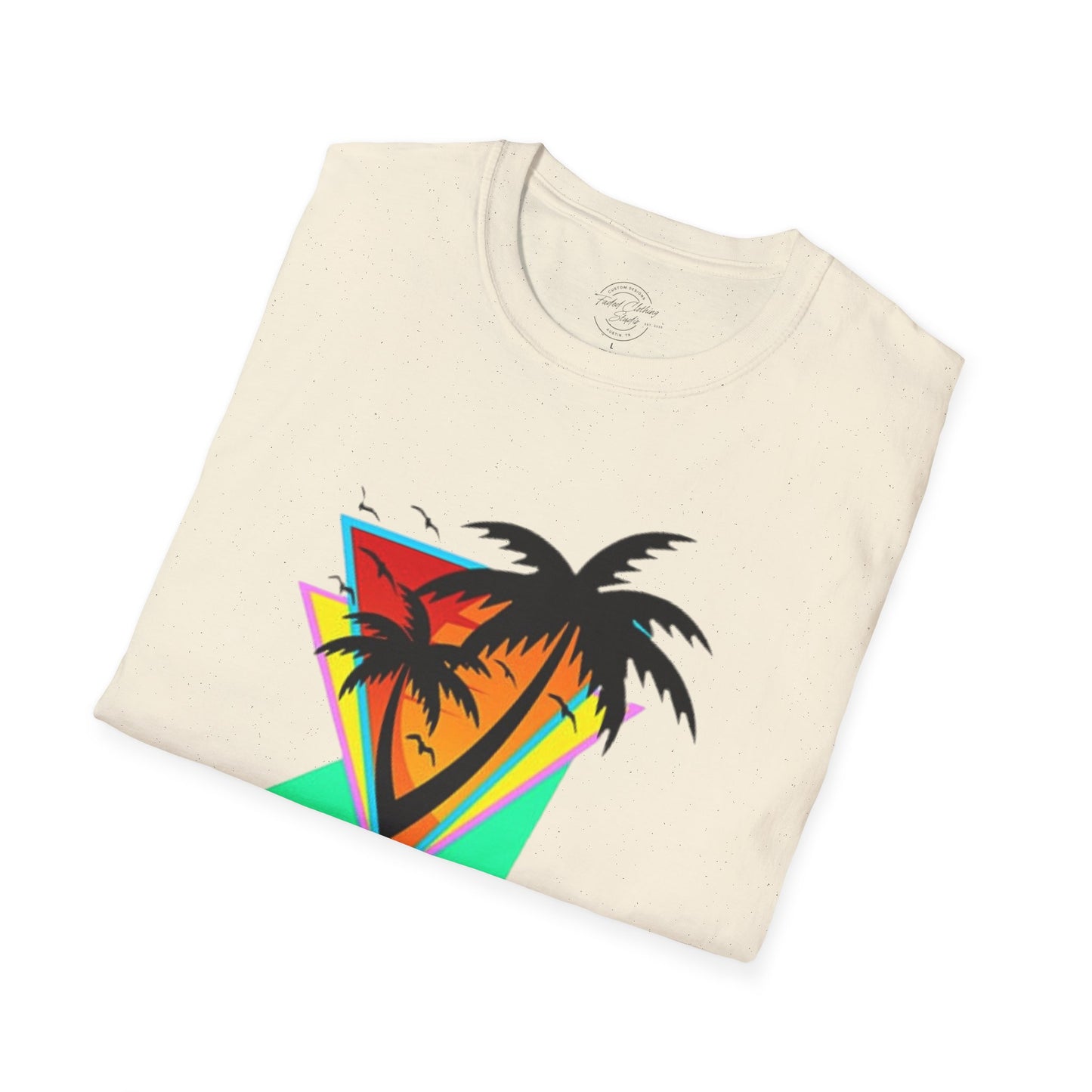 Retro Palms - Softstyle T-Shirt