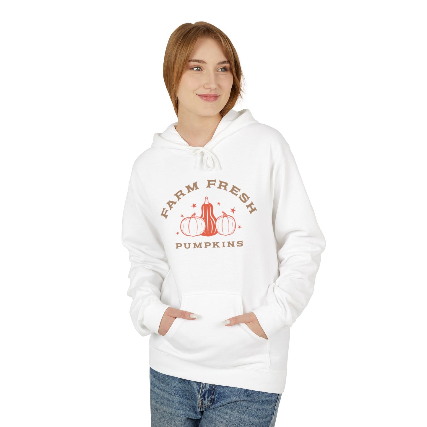 Farm Fresh Pumpkins - Midweight Softstyle Fleece Hoodie