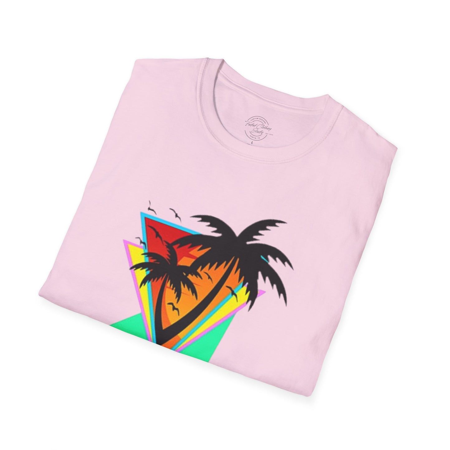 Retro Palms - Softstyle T-Shirt