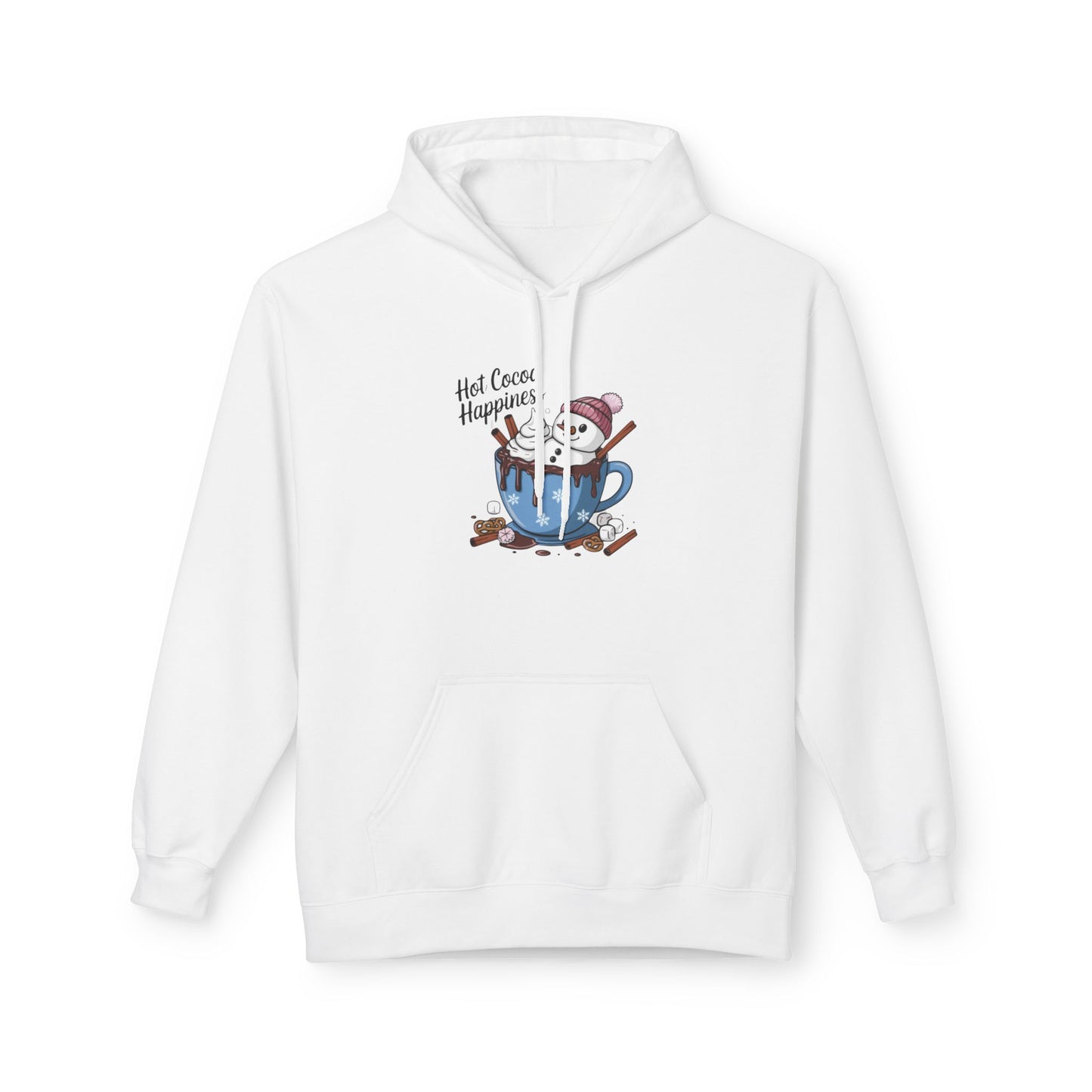 Hot Cocoa Happiness - Midweight Softstyle Fleece Hoodie