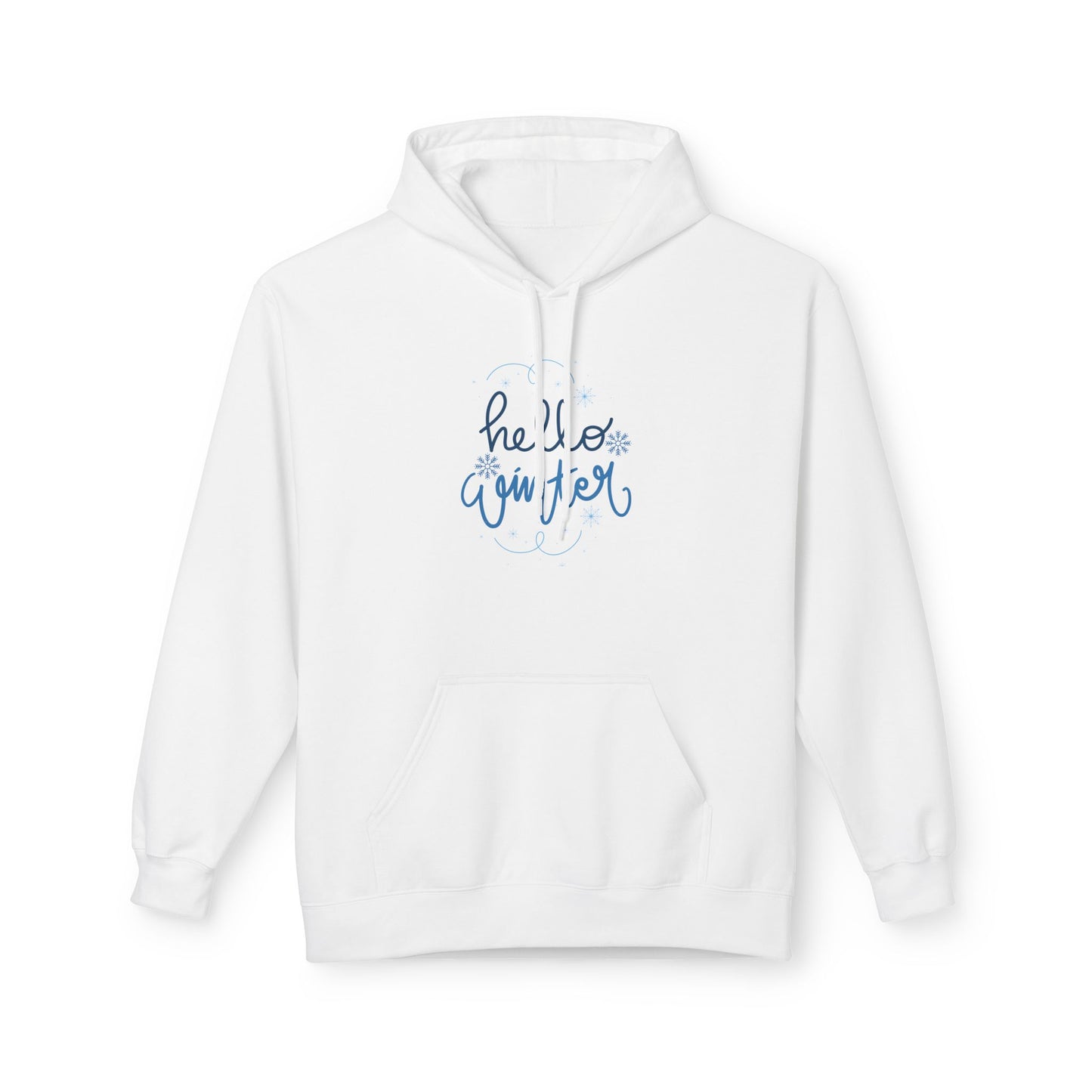 Hello Winter - Midweight Softstyle Fleece Hoodie