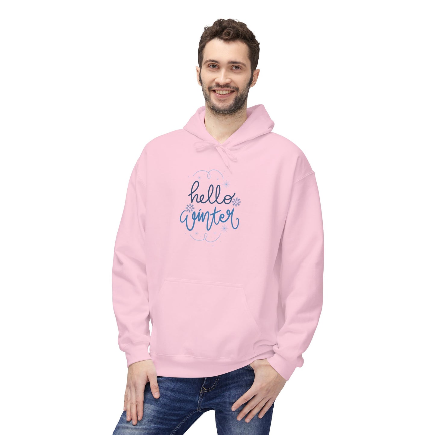 Hello Winter - Midweight Softstyle Fleece Hoodie