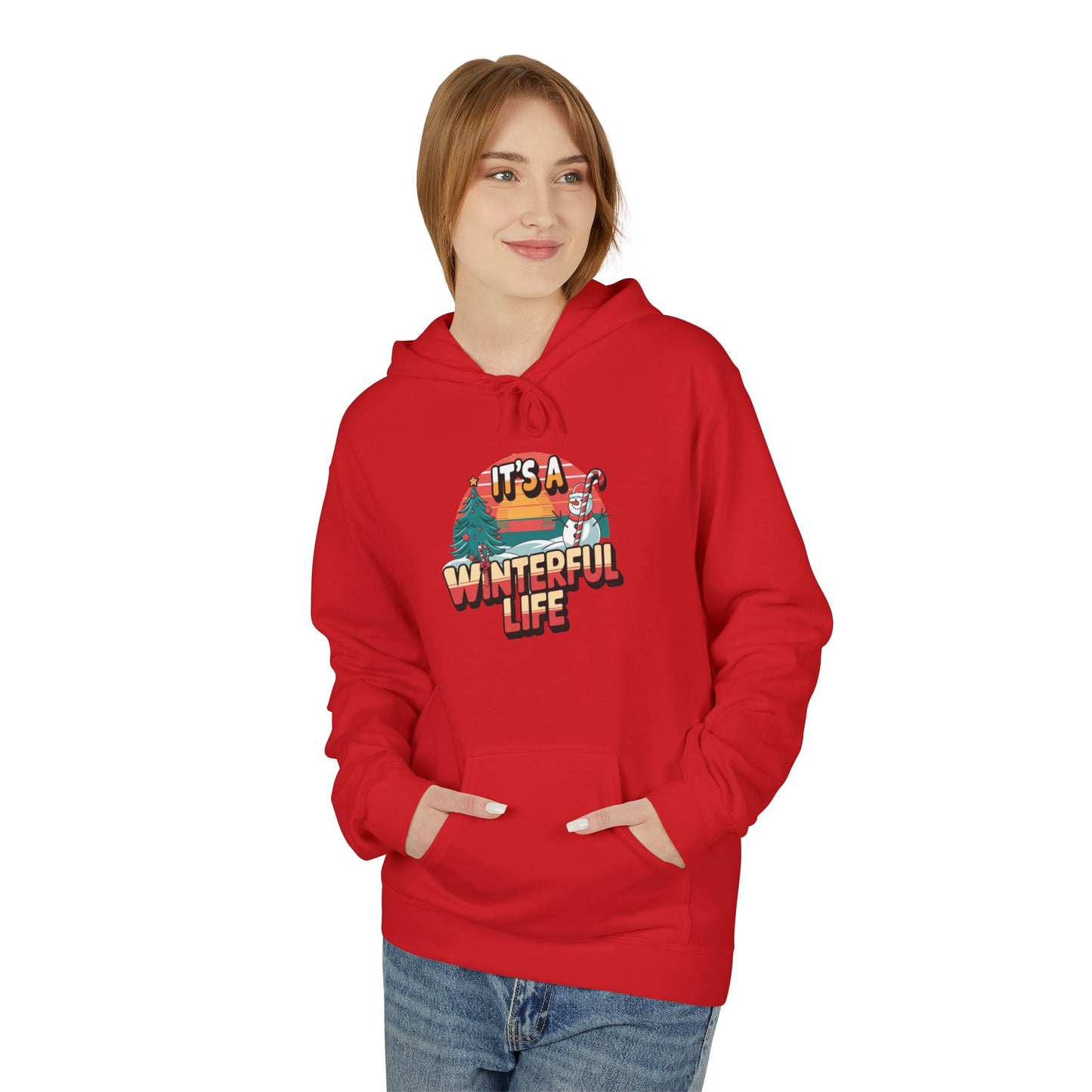 Winterful Life - Midweight Softstyle Fleece Hoodie