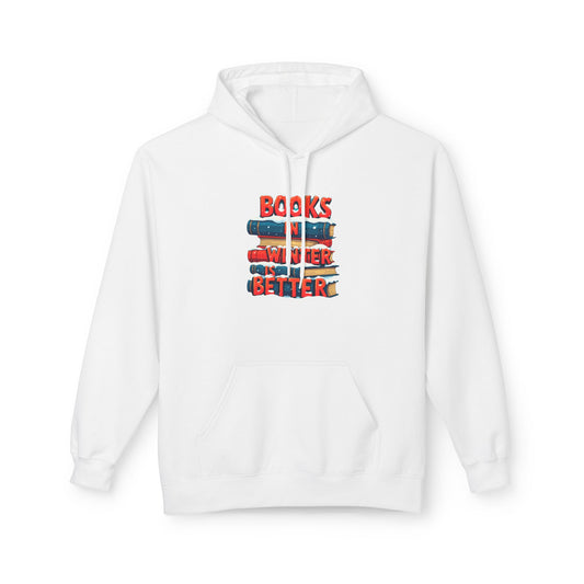 Book in Winter - Midweight Softstyle Fleece Hoodie