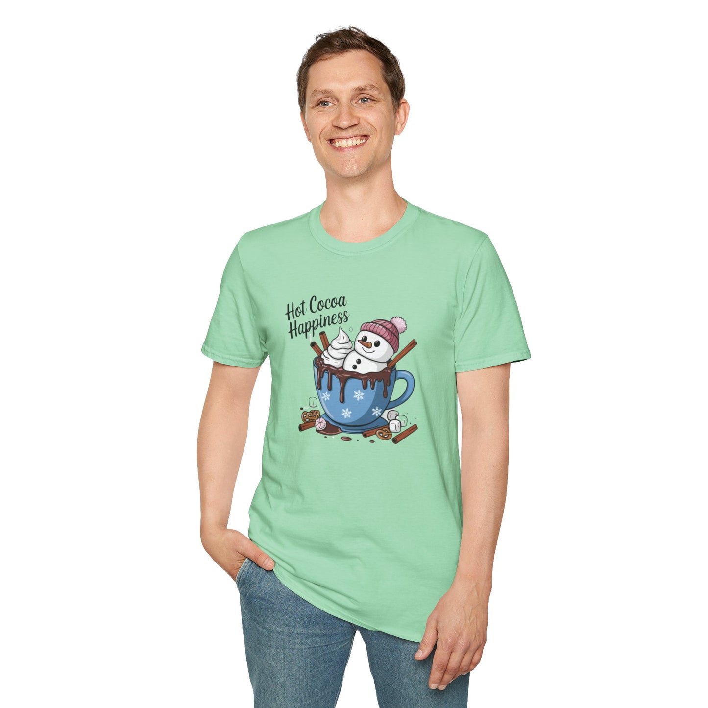 Hot Cocoa Happiness - Softstyle T-Shirt