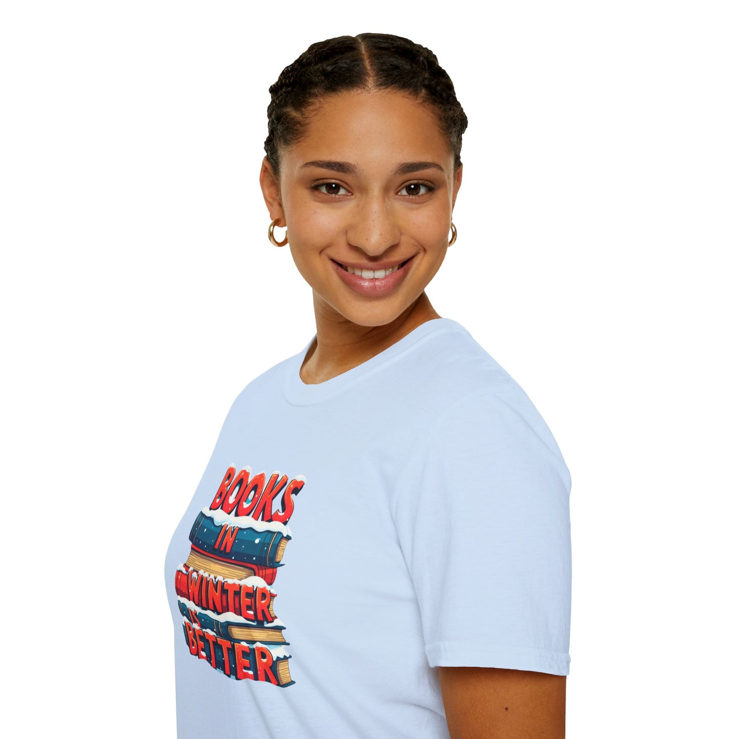 Books in Winter - Softstyle T-Shirt